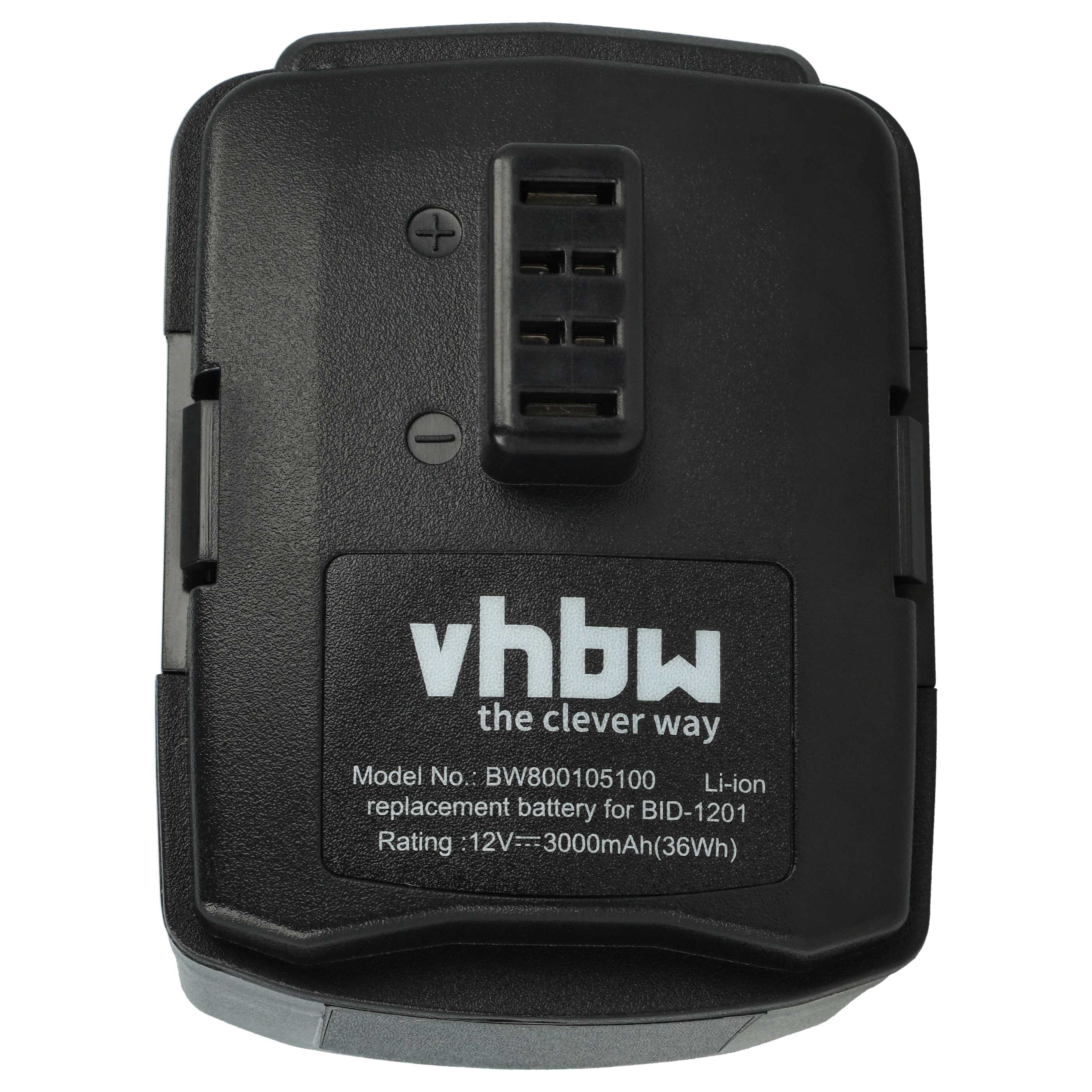 Batteria sostituisce Ryobi CB120L, BPL-1220, 130503005, 130503001 per attrezzo - 3Ah 12V Li-Ion