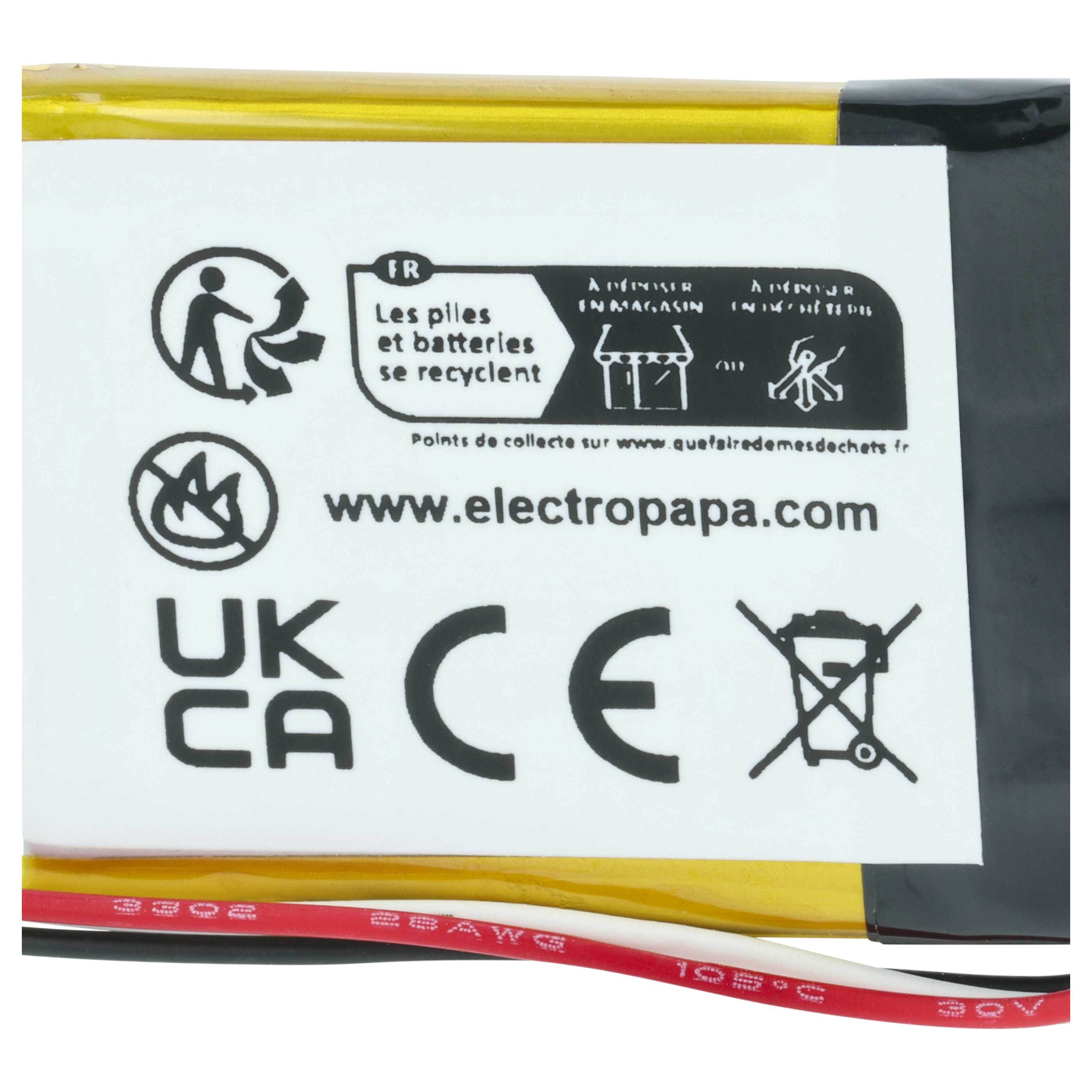 Smartwatch Battery replaces Suunto PR-382530 - 240 mAh 3.7 V Li-polymer