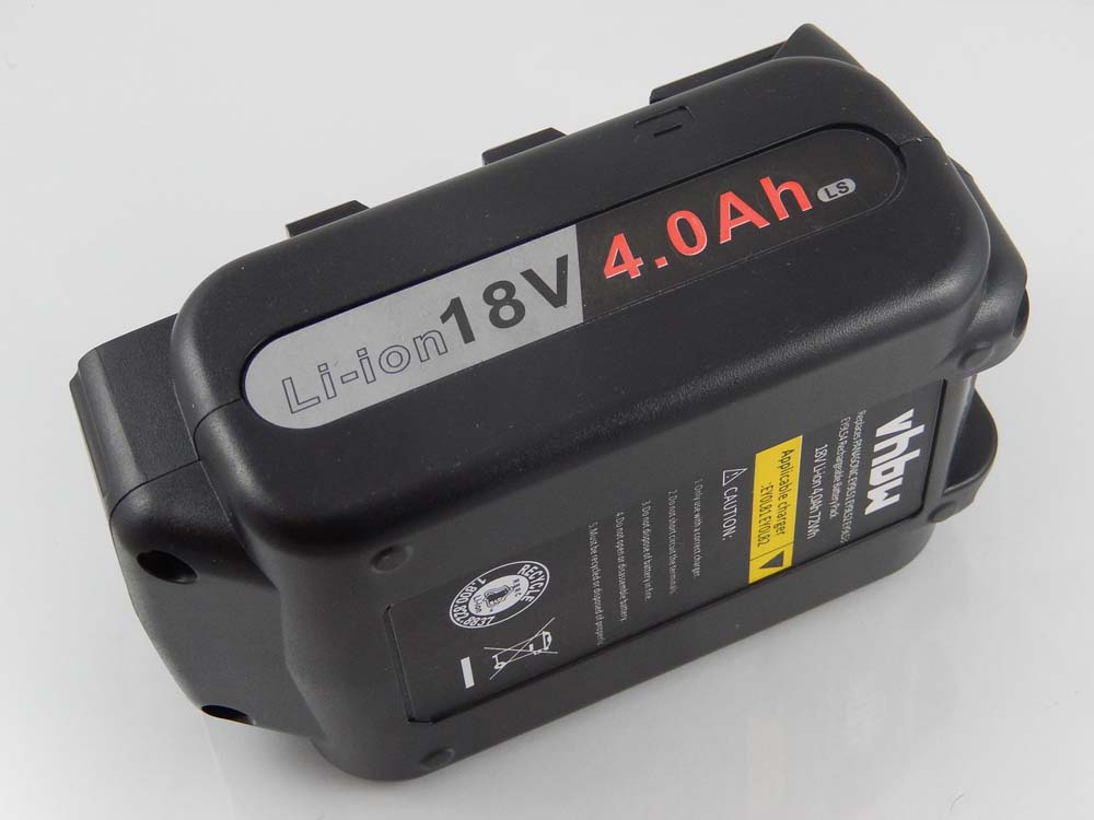 Batteria per attrezzo sostituisce Panasonic EY9L52, EY9L51, EY9L51B, EY9L50, EY9L50B - 4000 mAh, 18 V, Li-Ion