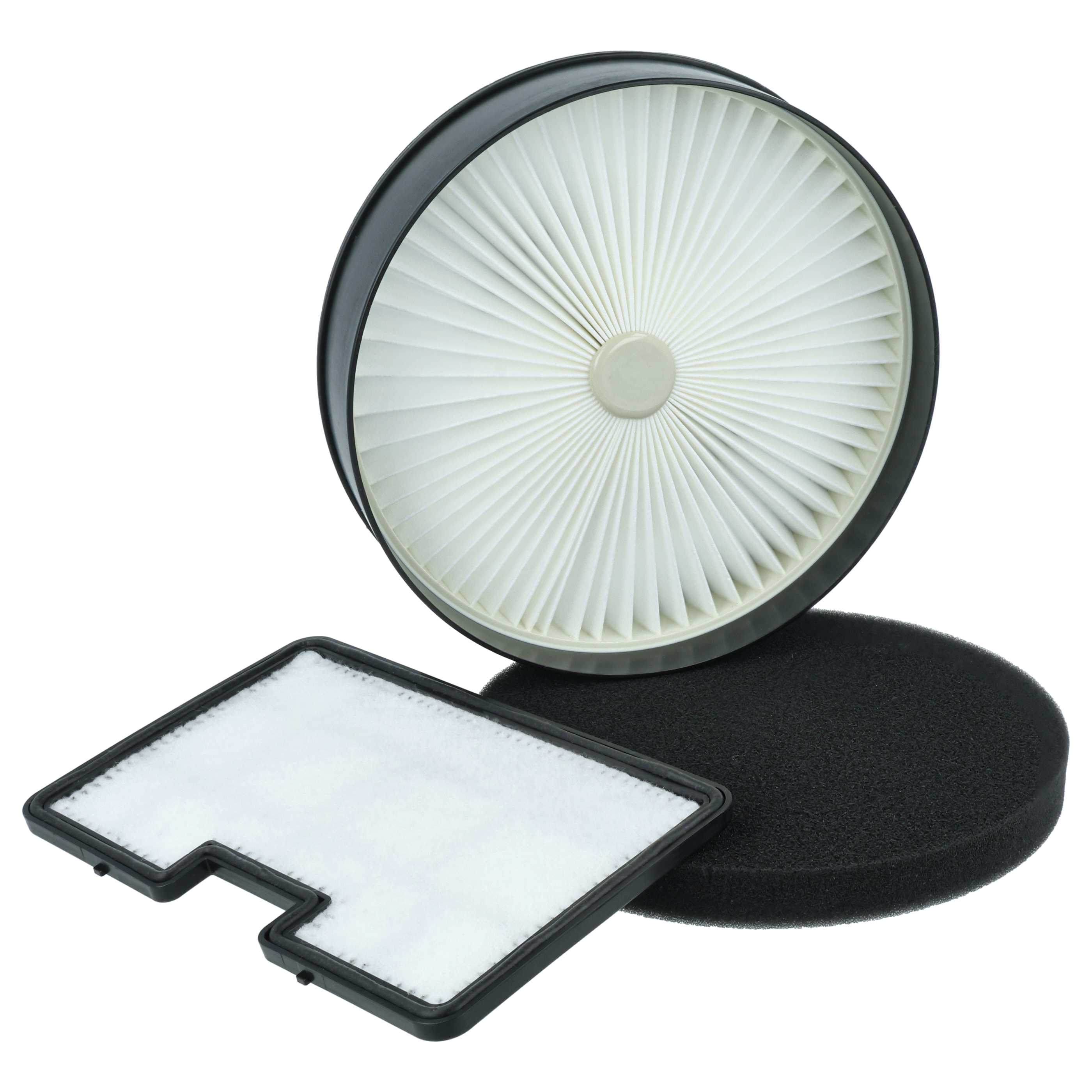 Set 4 filtros reemplaza Hanseatic 15705486 para aspiradora - filtro aire salida, filtro combi (HEPA + espuma)