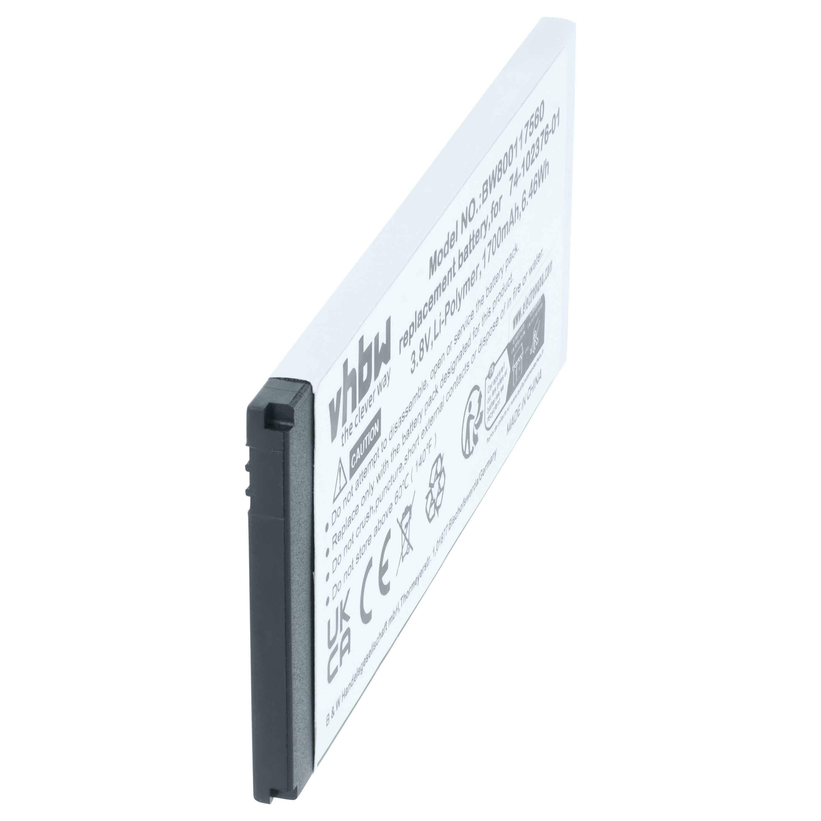 5x Batteria sostituisce Cisco CP-BATT-8821, 74-102376-01 per telefono Cisco - 1700mAh 3,8V Li-Poly