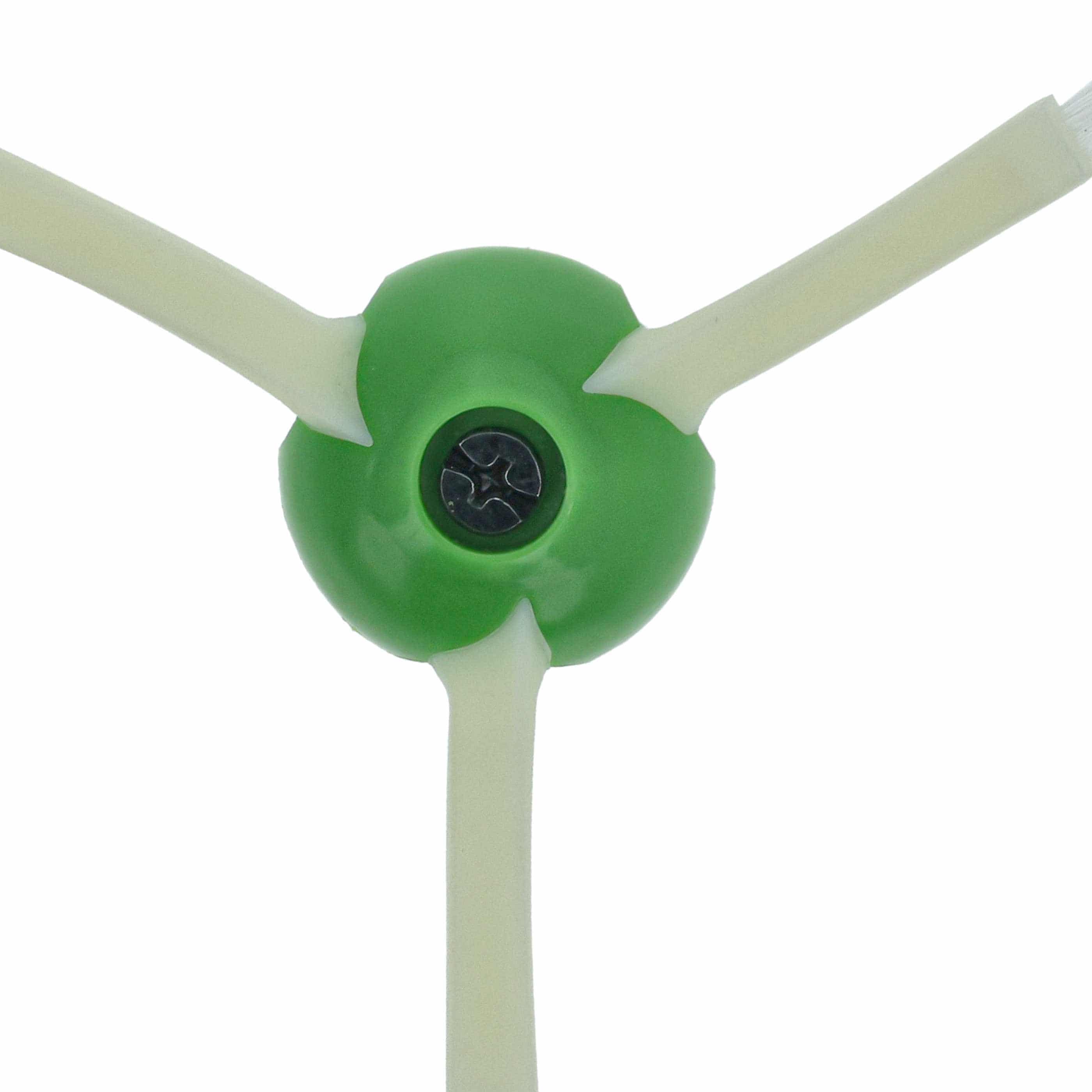 Side Brush suitable for iRobot Roomba E5, E6, E7, i7 Robot Vacuum Cleaner - 3-armed, white, green