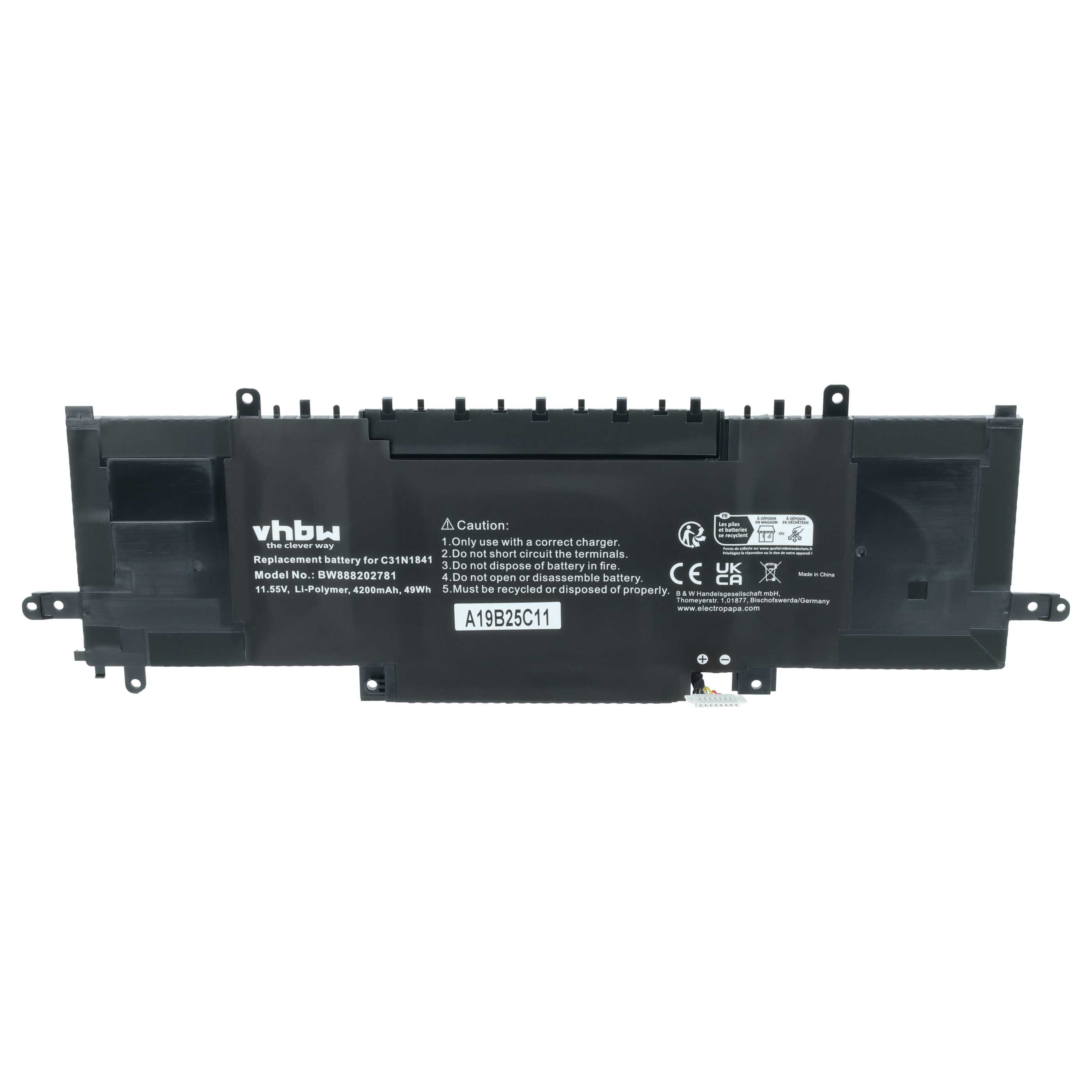 Akumulator do laptopa zamiennik Asus 0B200-03420200, C31N1841 - 4200 mAh 11,55 V LiPo