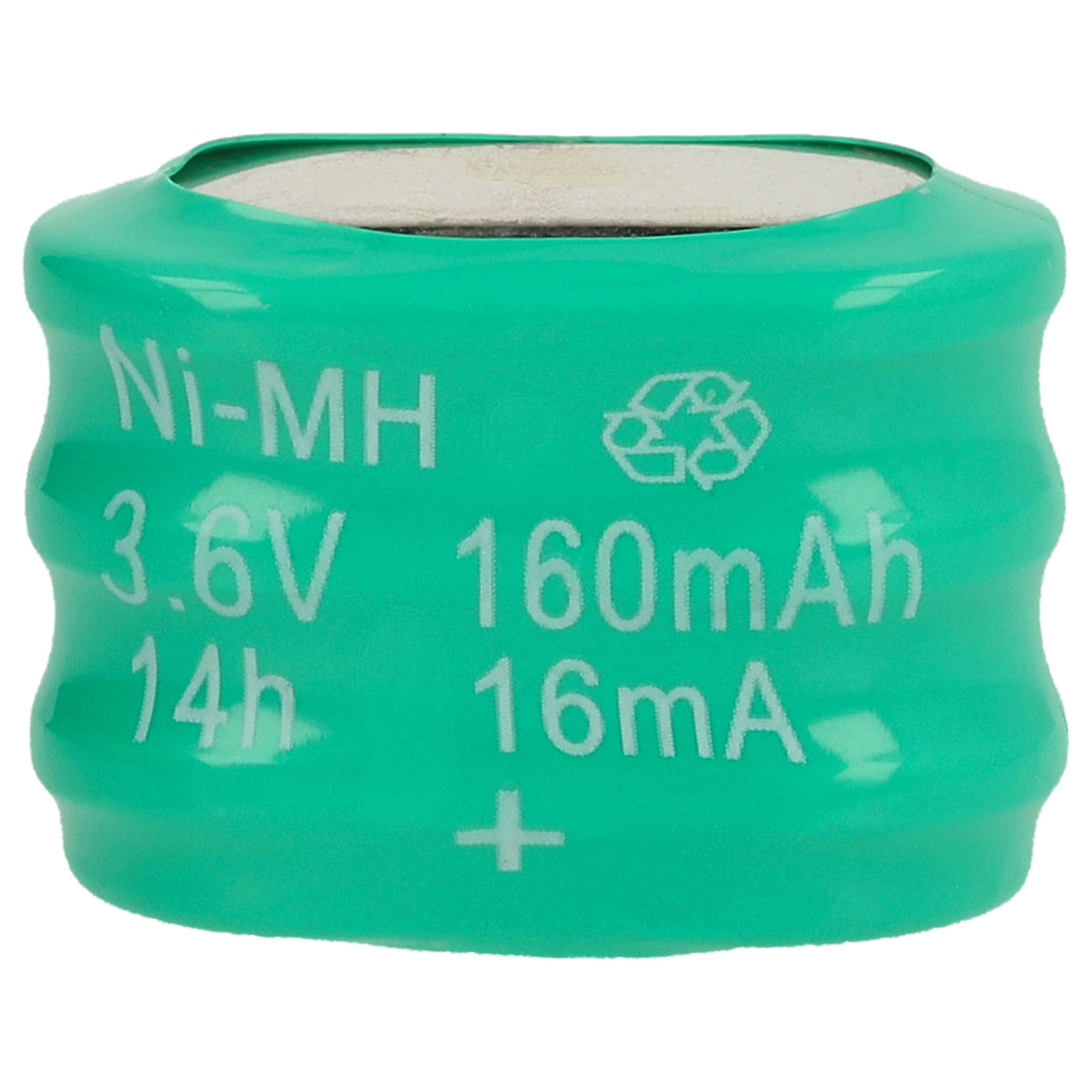 20x Button Cell Battery Type 3/V150H for Model Building Solar Lamps etc. - 150 mAh 3.6 V NiMH