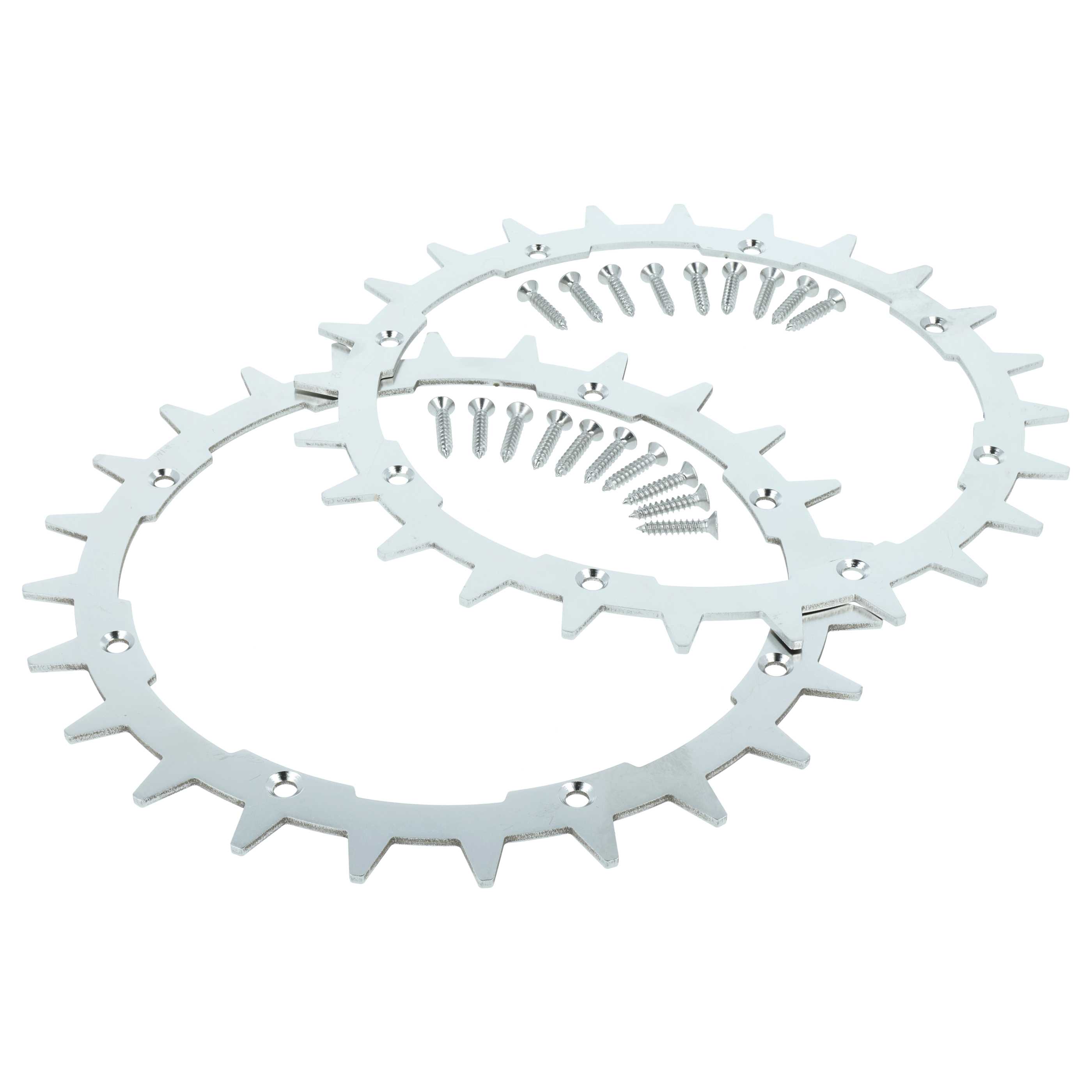 2x Spikes suitable for McCulloch, Husqvarna, Gardena, Flymo Robot Mower etc. - Stainless Steel, 24 Teeth