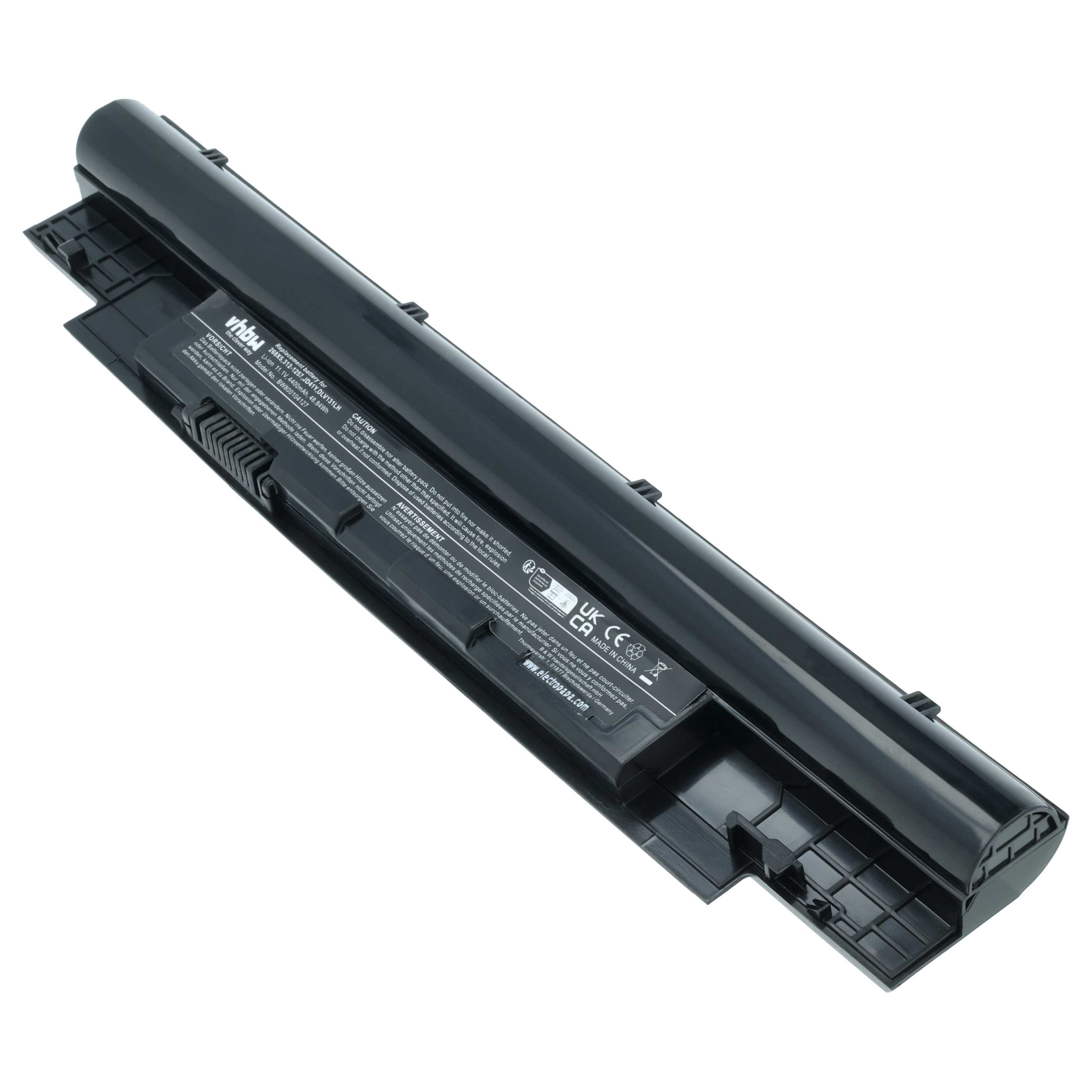 Akumulator do laptopa zamiennik Dell 312-1258, H2XW1, 268X5, 0VCTWN, H7XW1 - 4400 mAh 11,1 V Li-Ion, czarny