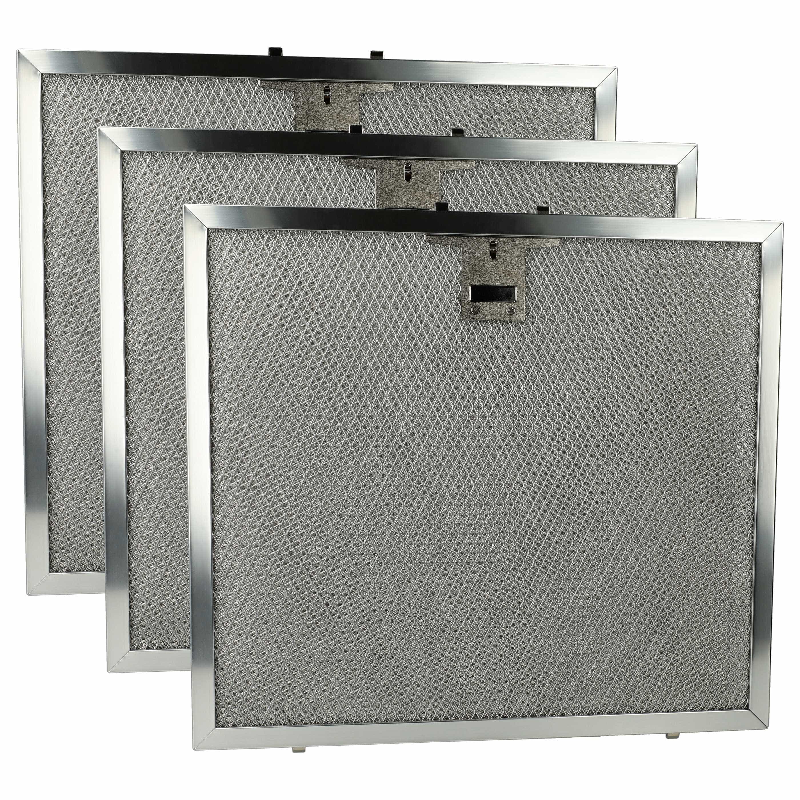 3x Filtres métal remplace Miele 8257970, 4002514170138, 301010910281, 08270380 pour hotte aspirante