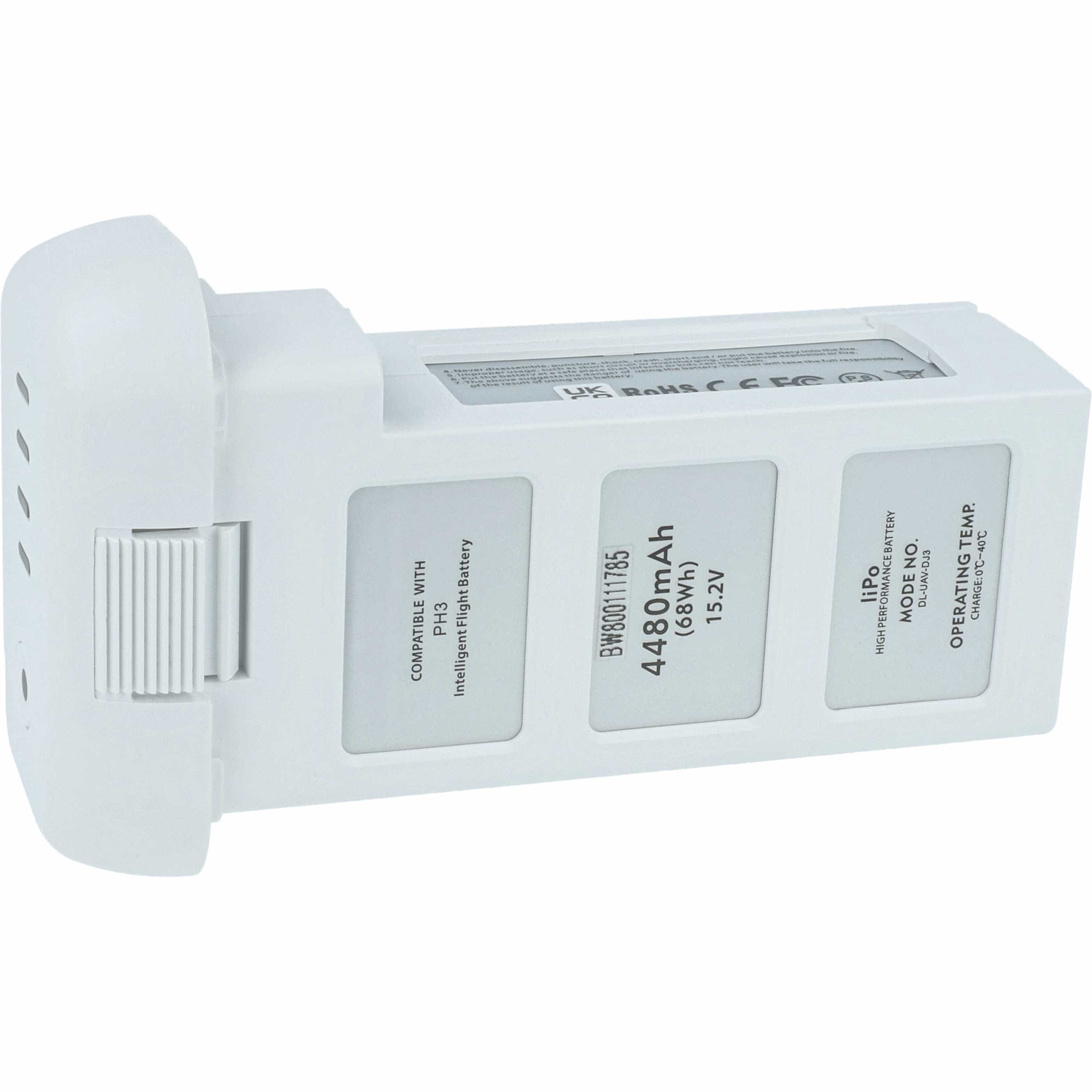 Batterie pour drone DJI Phantom 3 Advanced, 3 Professional, 3- 4500mAh 15,2V Li-polymère