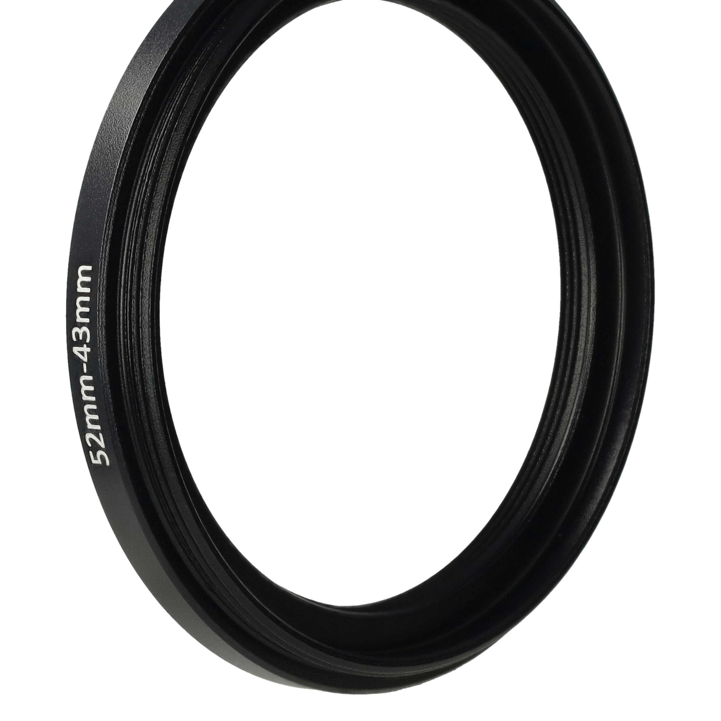 Step-Down Ring Adapter from 52 mm to 43 mm for various Camera Lenses