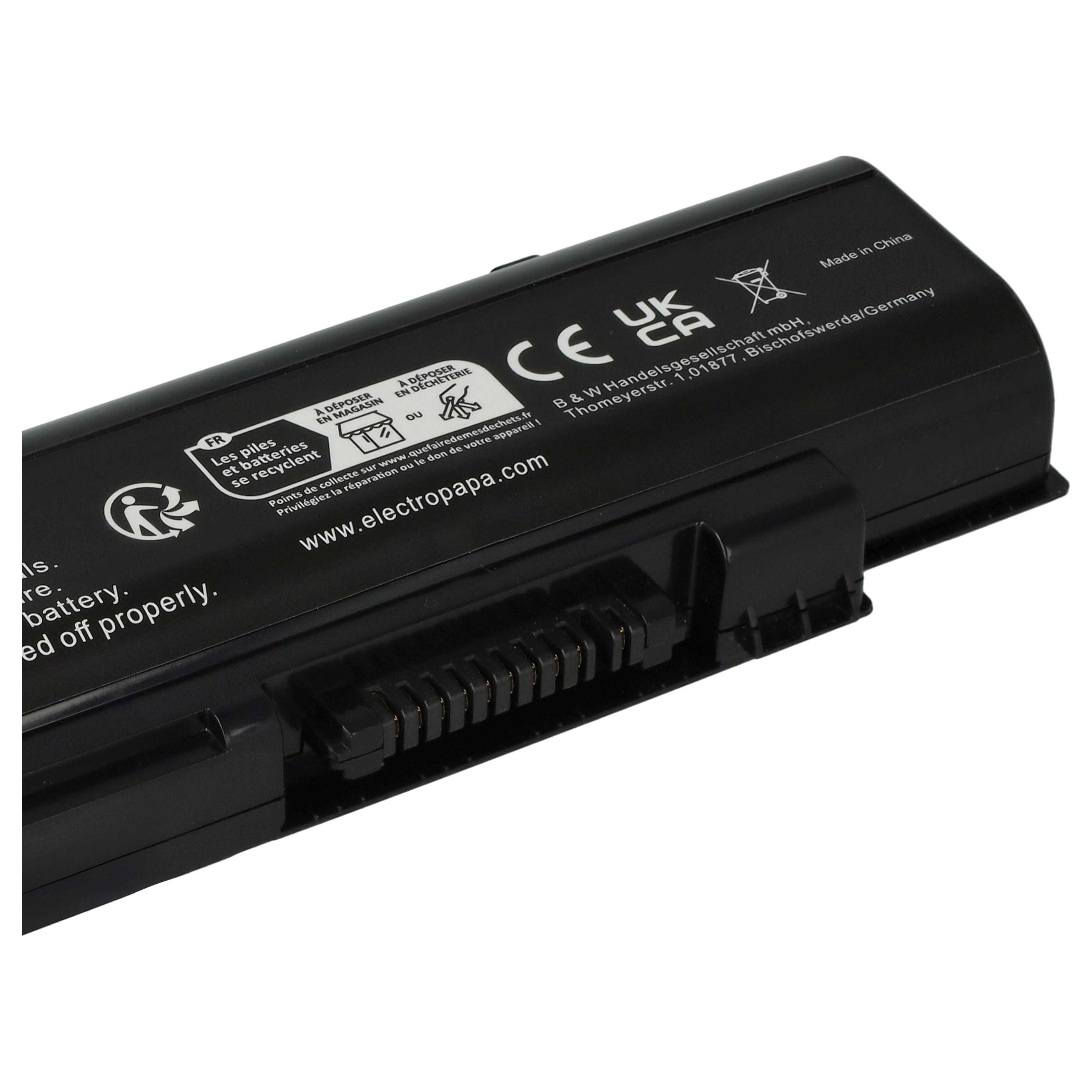 Akumulator do laptopa zamiennik Toshiba PA3757U-1BRS, PABAS213 - 4400 mAh 10,8 V Li-Ion, czarny