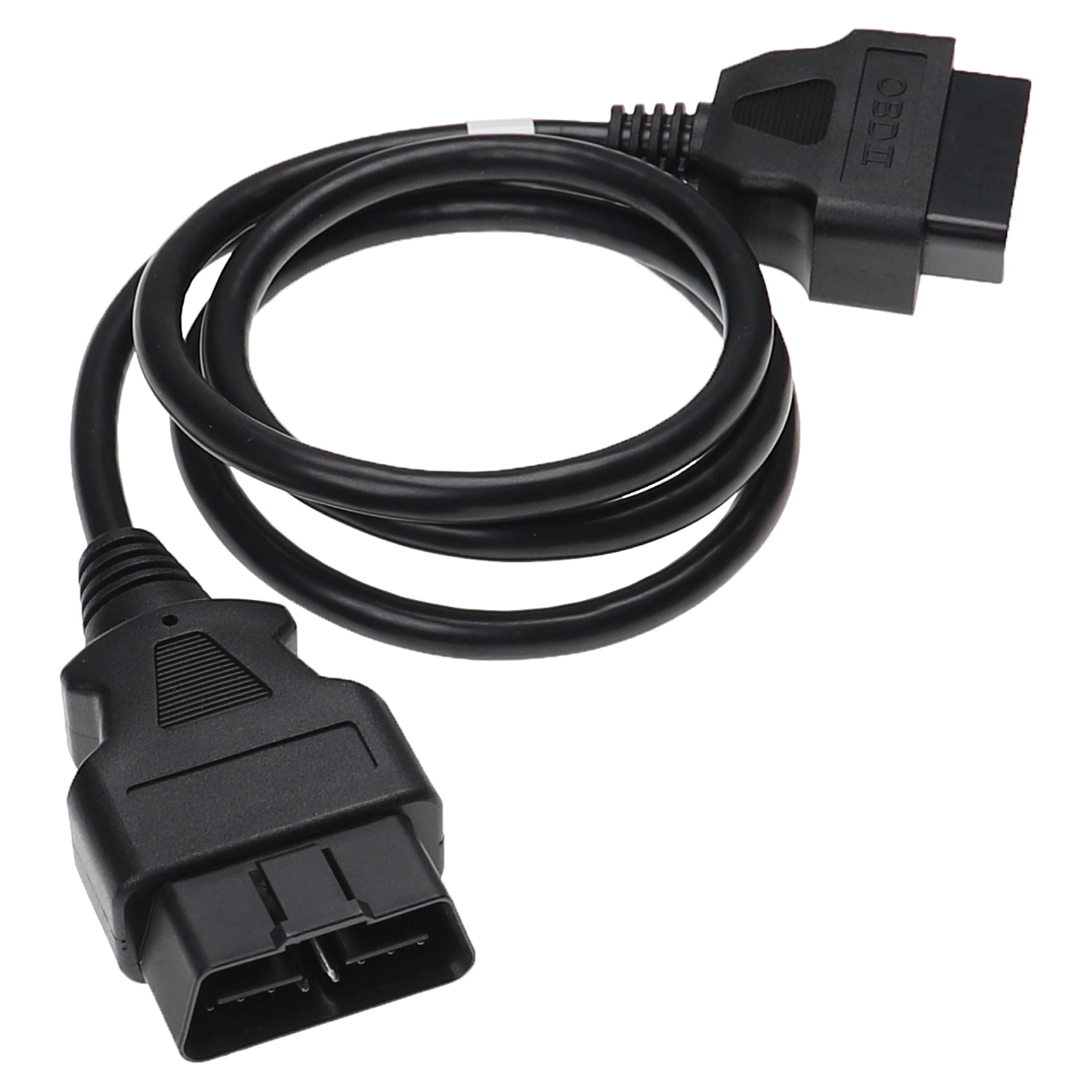 vhbw OBD2 Extension Cable 16 Pin (f) to 16 Pin (m) for LKW, Car, Vehicle - 100 cm