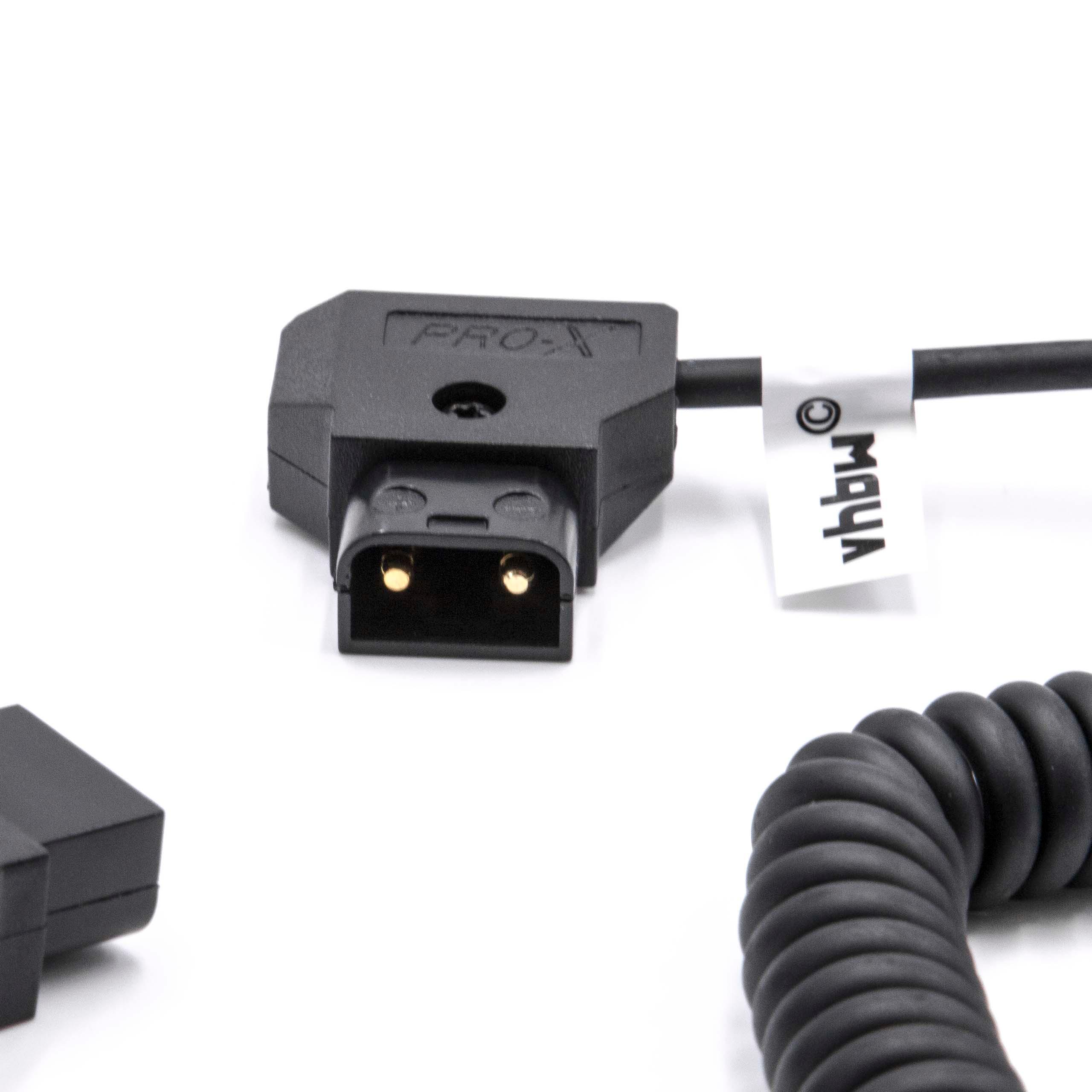 Câble adaptateur D-Tap (mâle) vers D-Tap (mâle) pour appareil photo Anton Bauer D-Tap, Dionic - noir