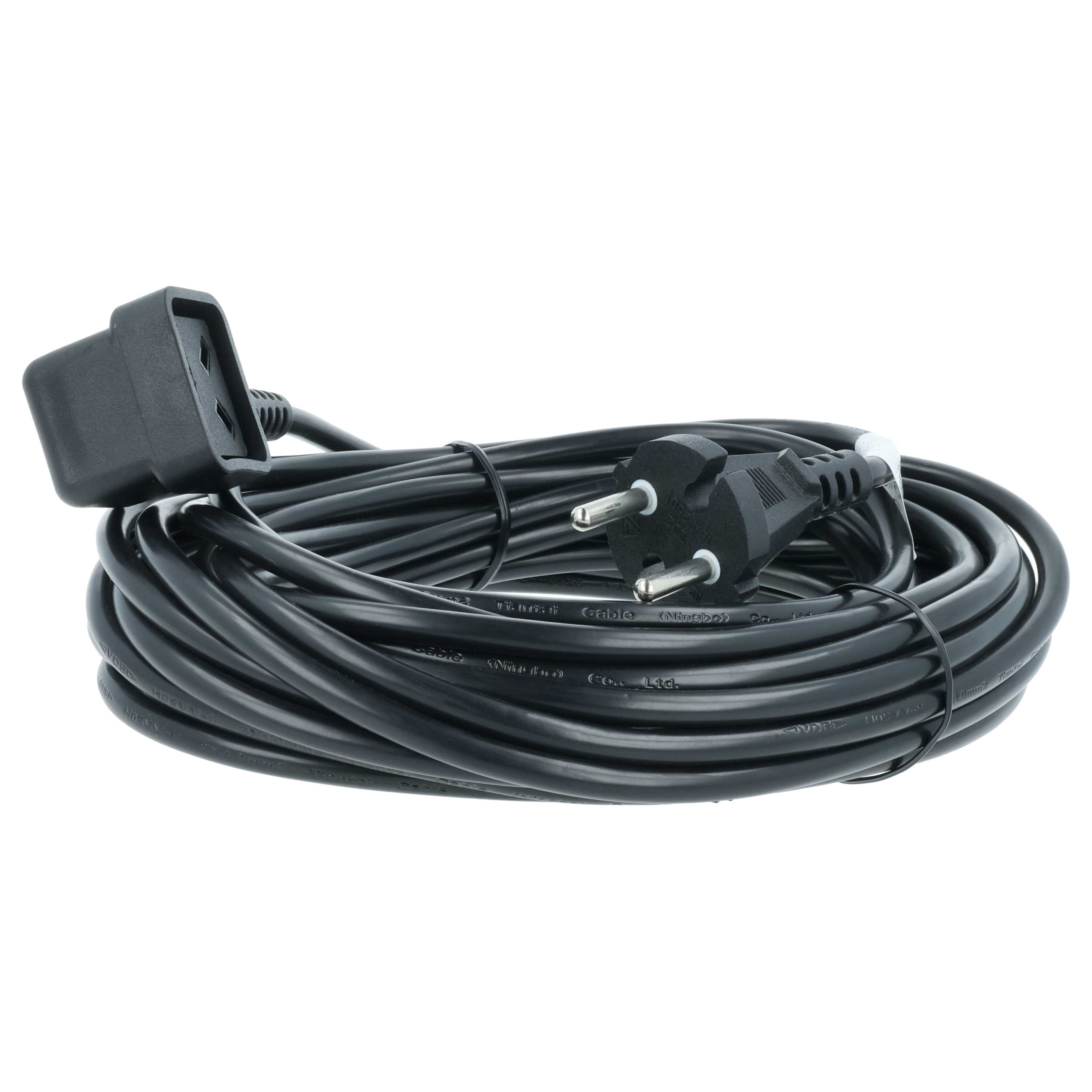 5x Power Cable suitable for Numatic NVP180-21 Vacuum Cleaner etc. - 10 m Cable