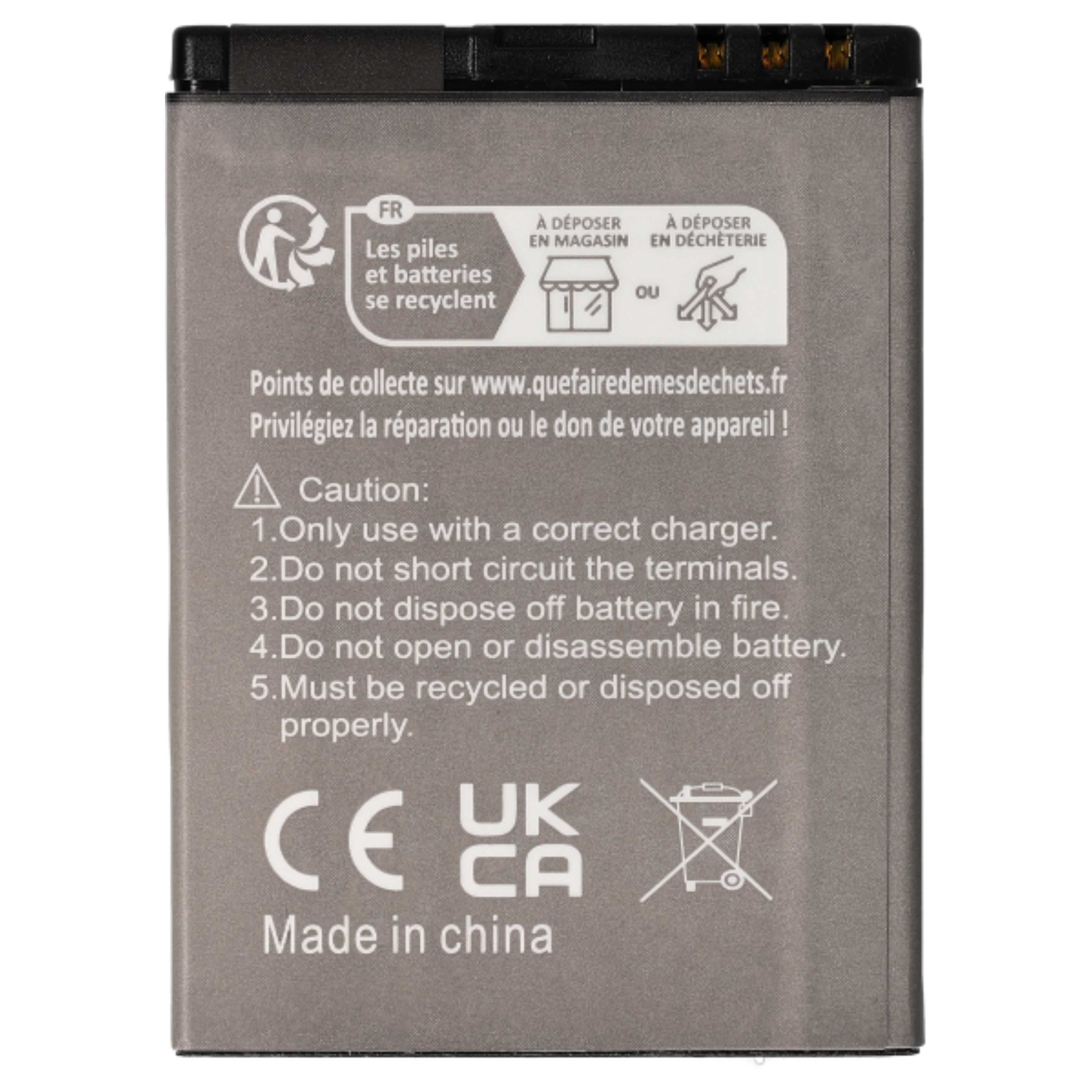 Batería reemplaza DRTEL-4D-01, T850, BS-01 para MaxCom - 1300 mAh 3,7 V Li-Ion