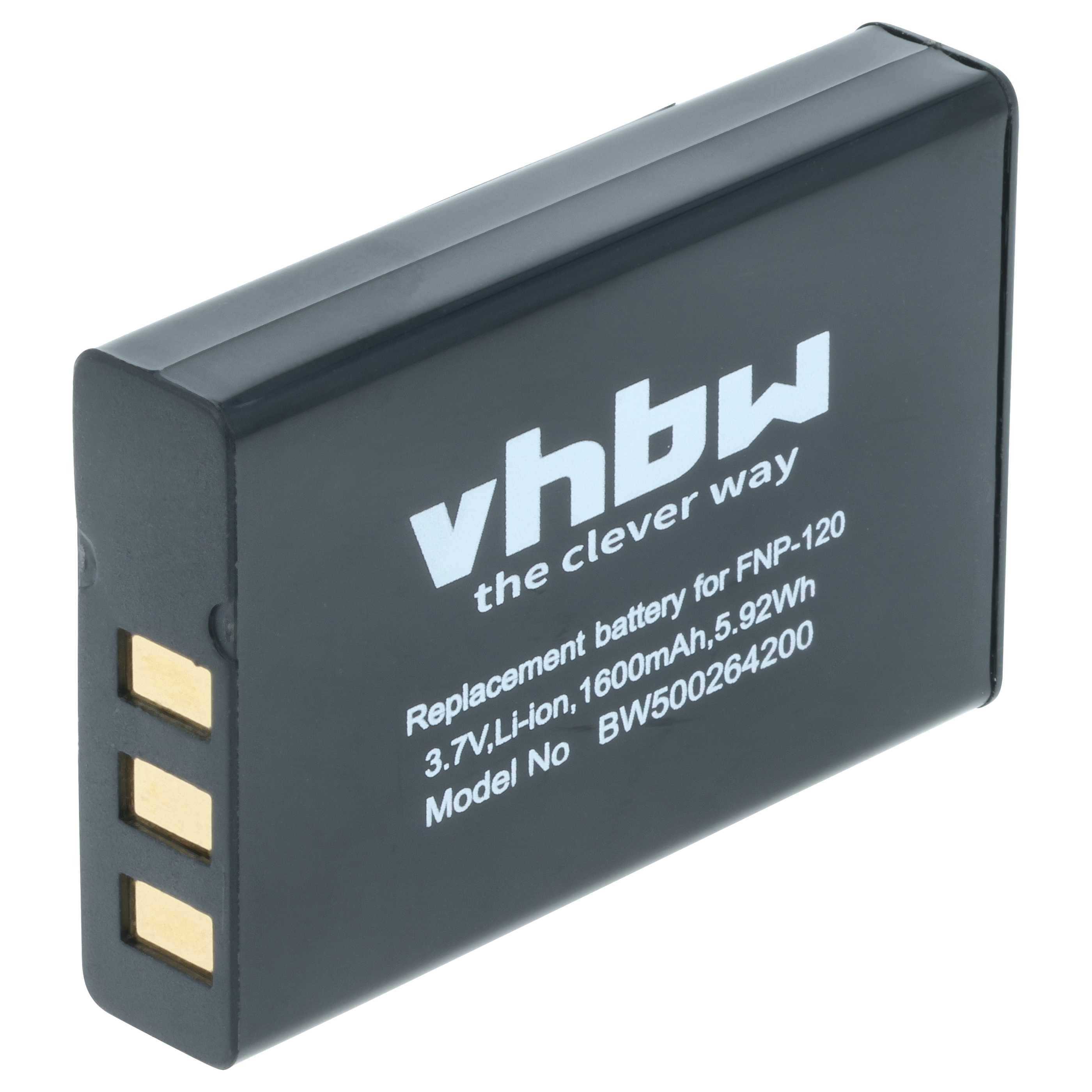 Battery replaces Aiptek ZPT-PM18 - 1600mAh, 3.6V, Li-Ion