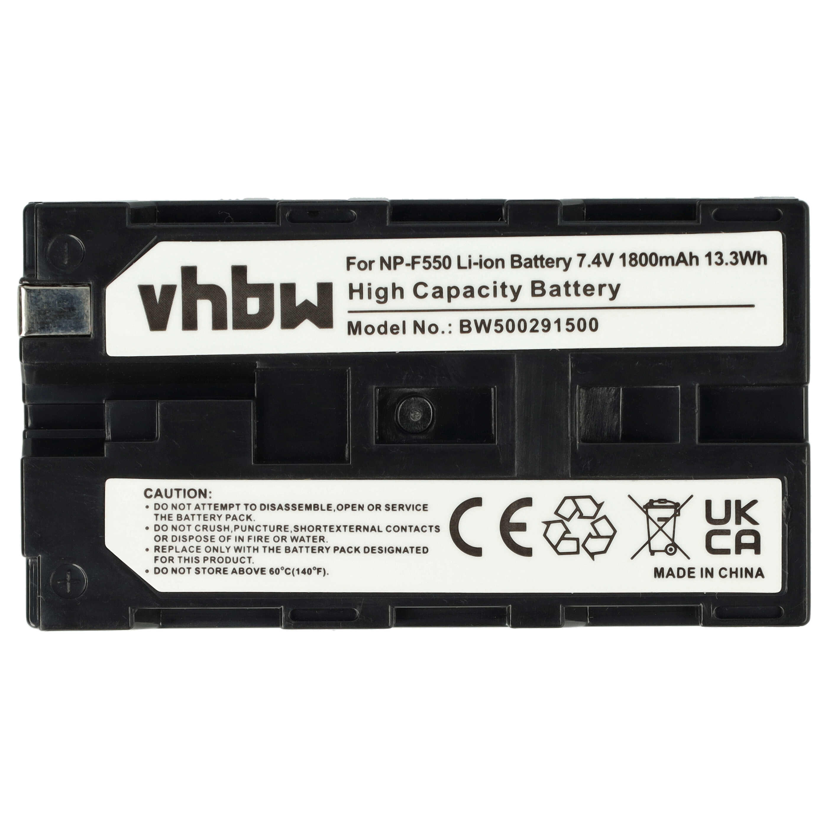 Videocamera Battery Replacement for Grundig BP-9, BP-8, BP-10 - 1800mAh 7.2V Li-Ion