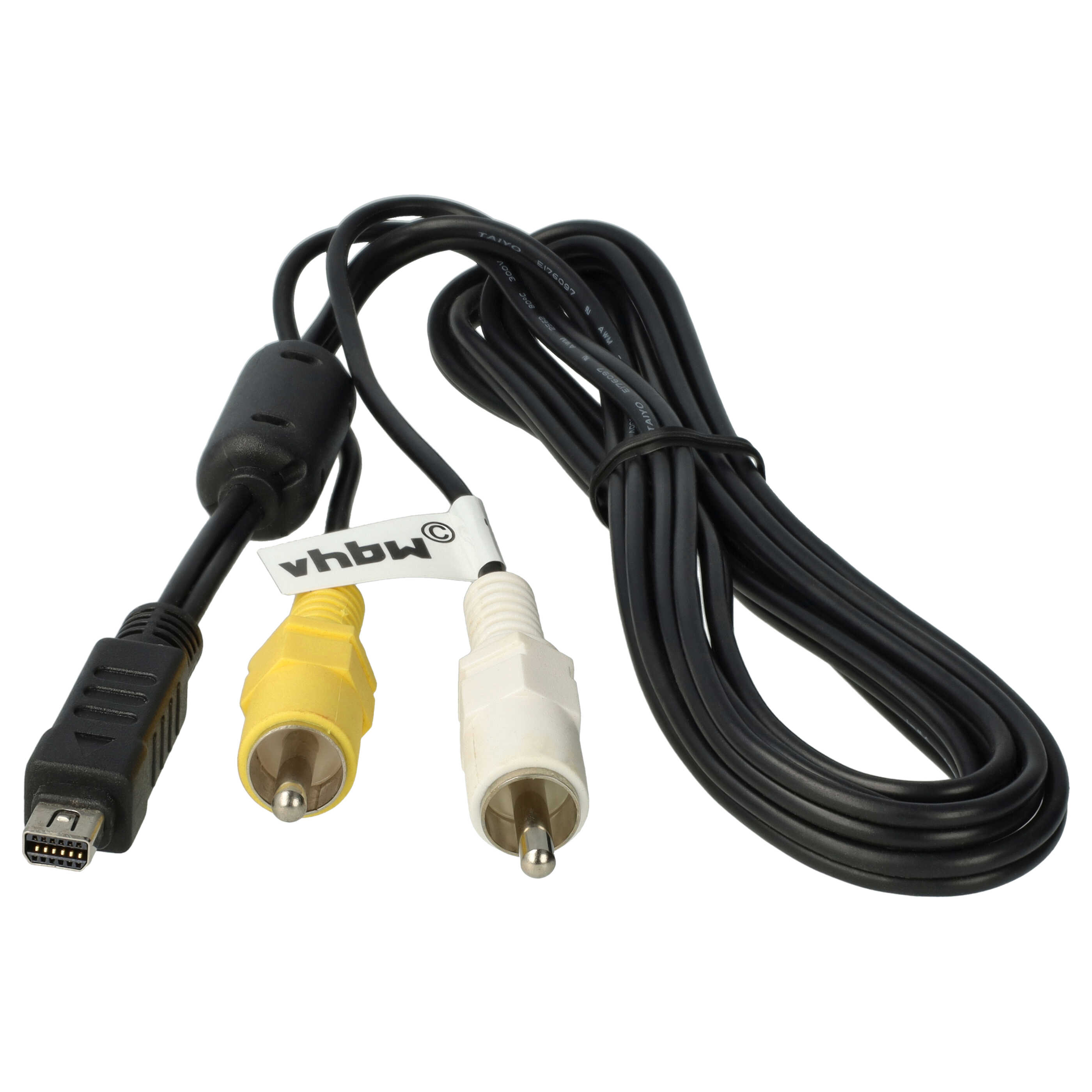vhbw Adaptateur en composite audio-video remplace Olympus CB-USB5 avec Olympus appareil photo - Câble AV