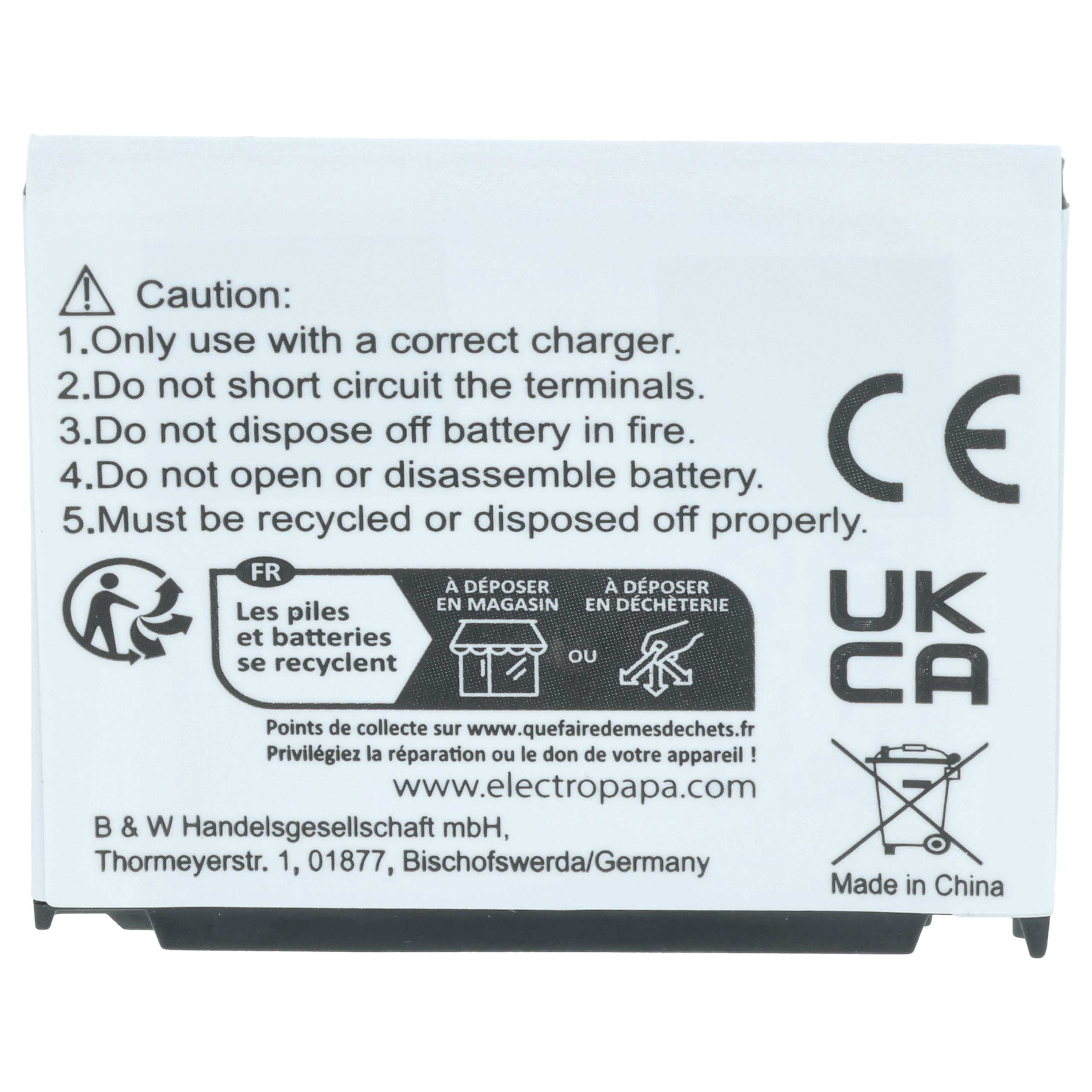 Akumulator do telefonu smartfona zamiennik Samsung AB503442CE, AB503442CU - 600 mAh 3,7 V Li-Ion