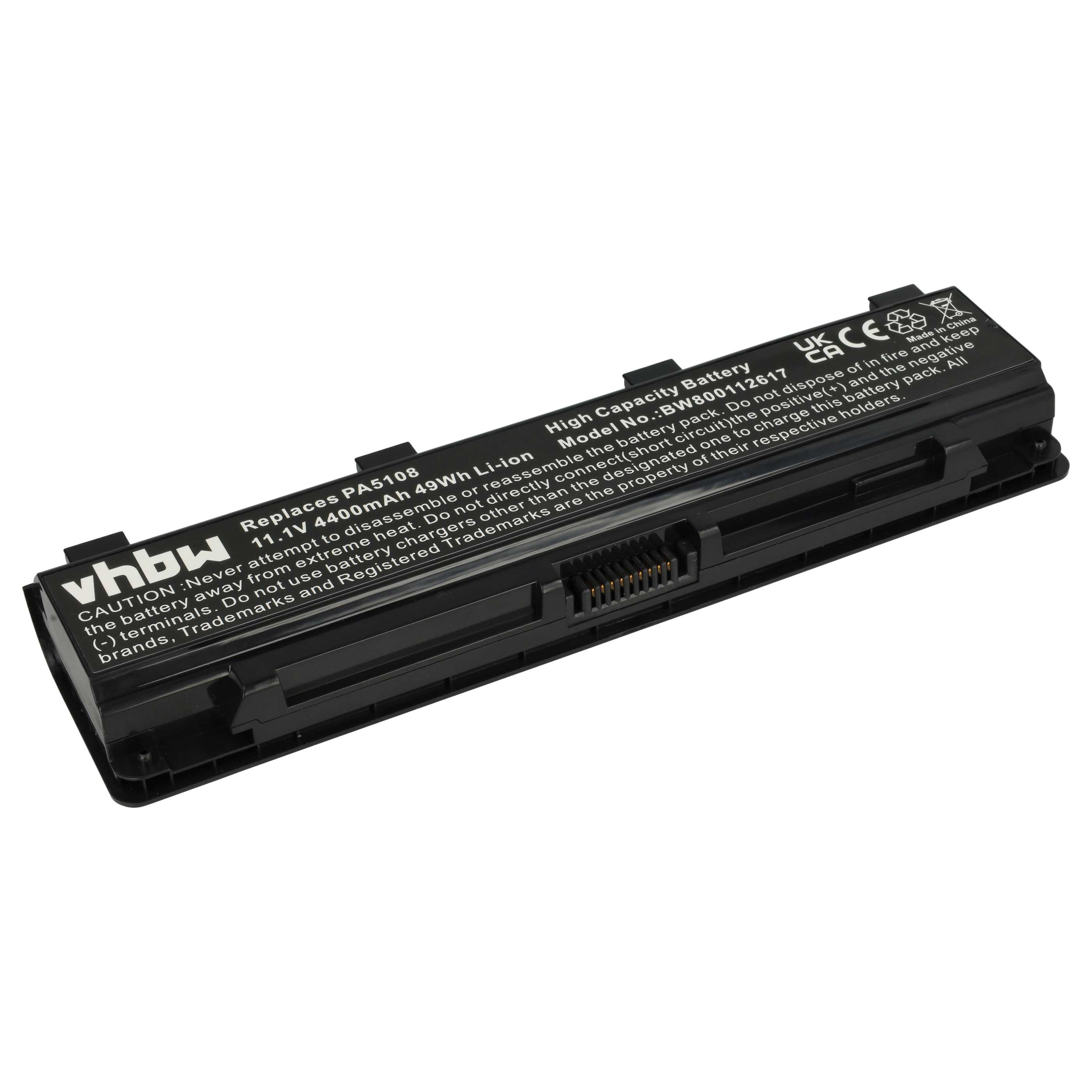 Akumulator do laptopa zamiennik Toshiba PA5109, PA5108, PA5108U-1BRS - 4400 mAh 10,8 V Li-Ion, czarny