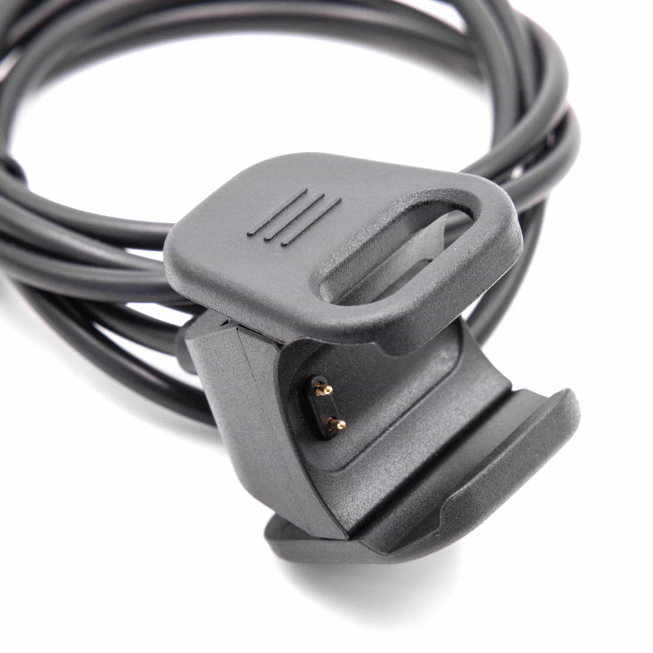 Cable de carga USB para smartwatch Fitbit Charge 3 - negro 97 cm