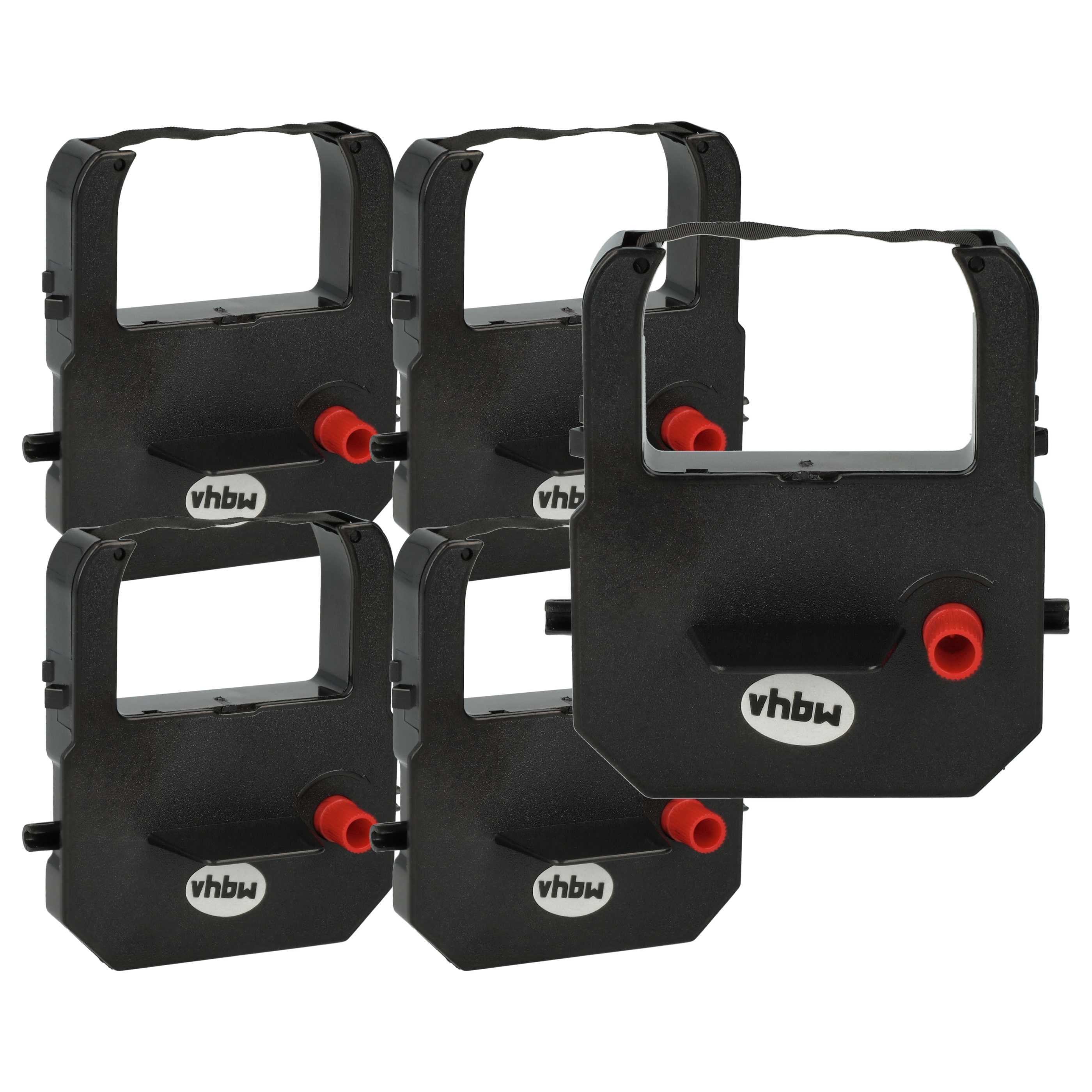 5x Ink Ribbon replaces SK-10001 for Amano Dot Matrix, Receipt Printer etc. - Black