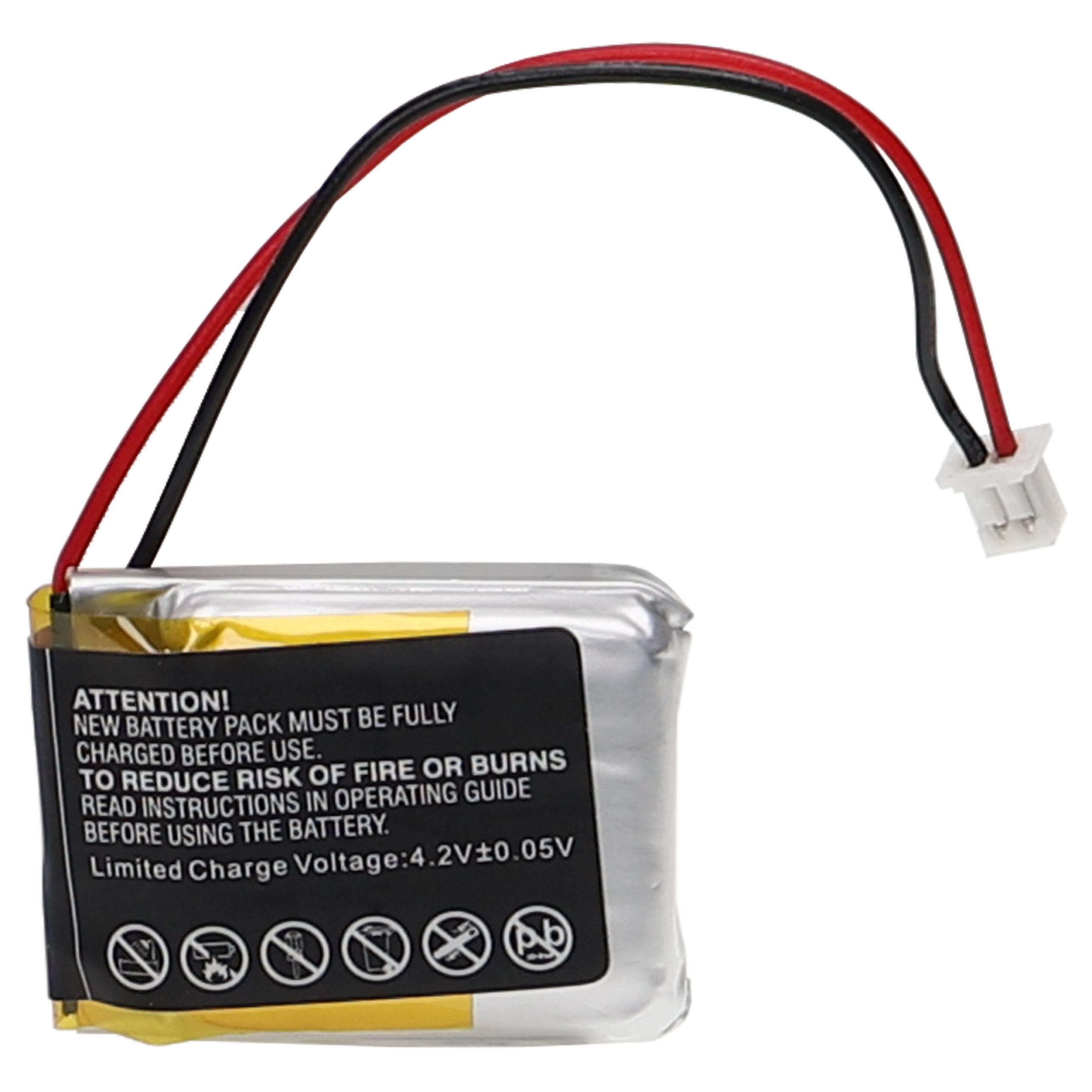 Batterie remplace Dogtra AE502025P, 892020 pour collier de dressage de chien - 300mAh 3,7V Li-polymère