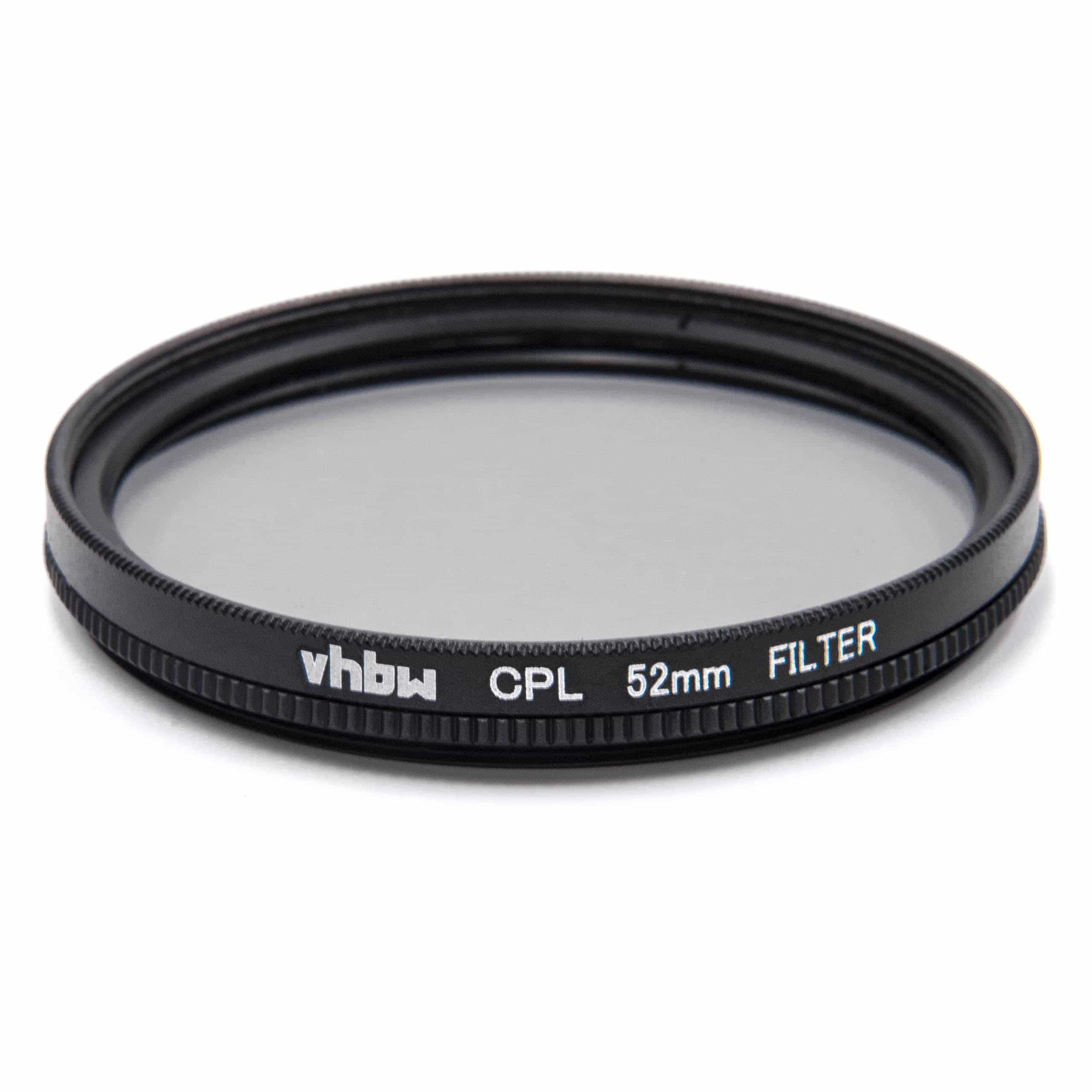 Filtre polarisant pour appareil photo et objectif de diamètre 52 mm - Filtre CPL