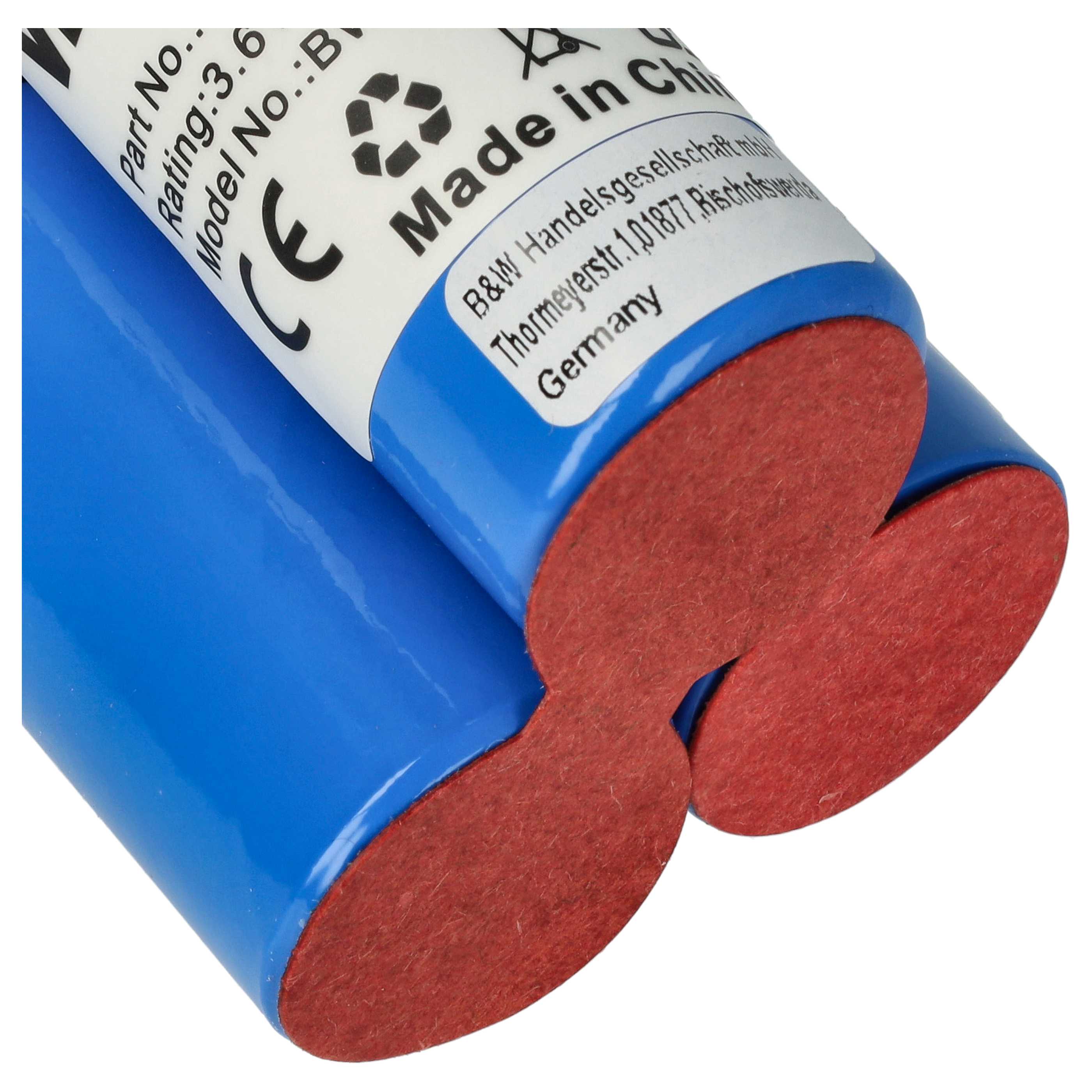 Battery replaces AEG 900055102, 520103 for AEG 3000mAh, 3.6V, NiMH
