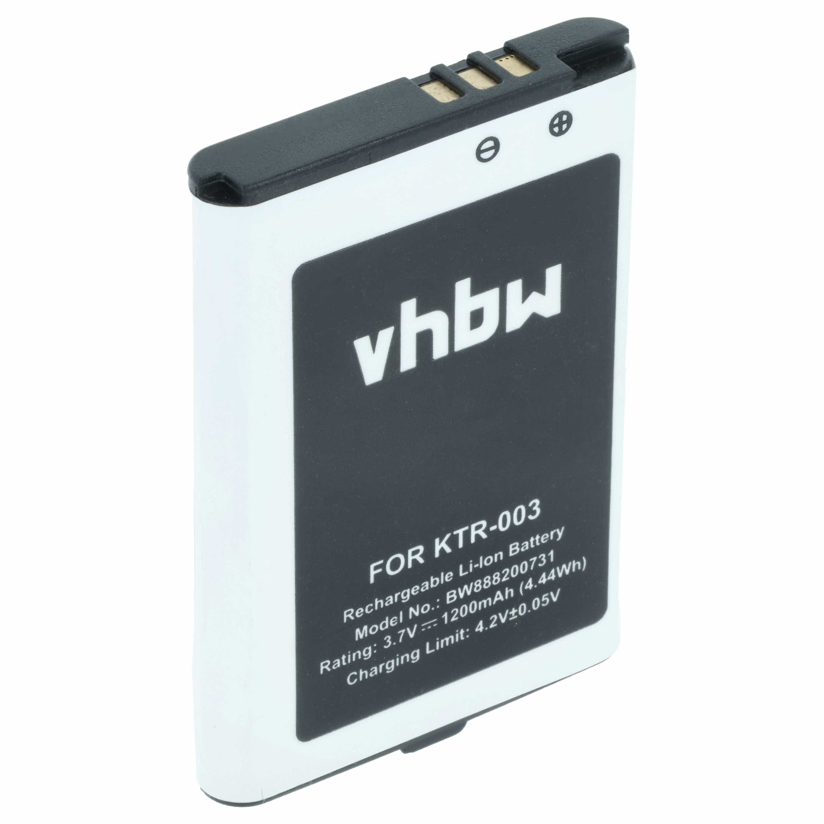 Games Console Battery replaces Nintendo KTR-003 - 1200 mAh 3.7 V Li-Ion