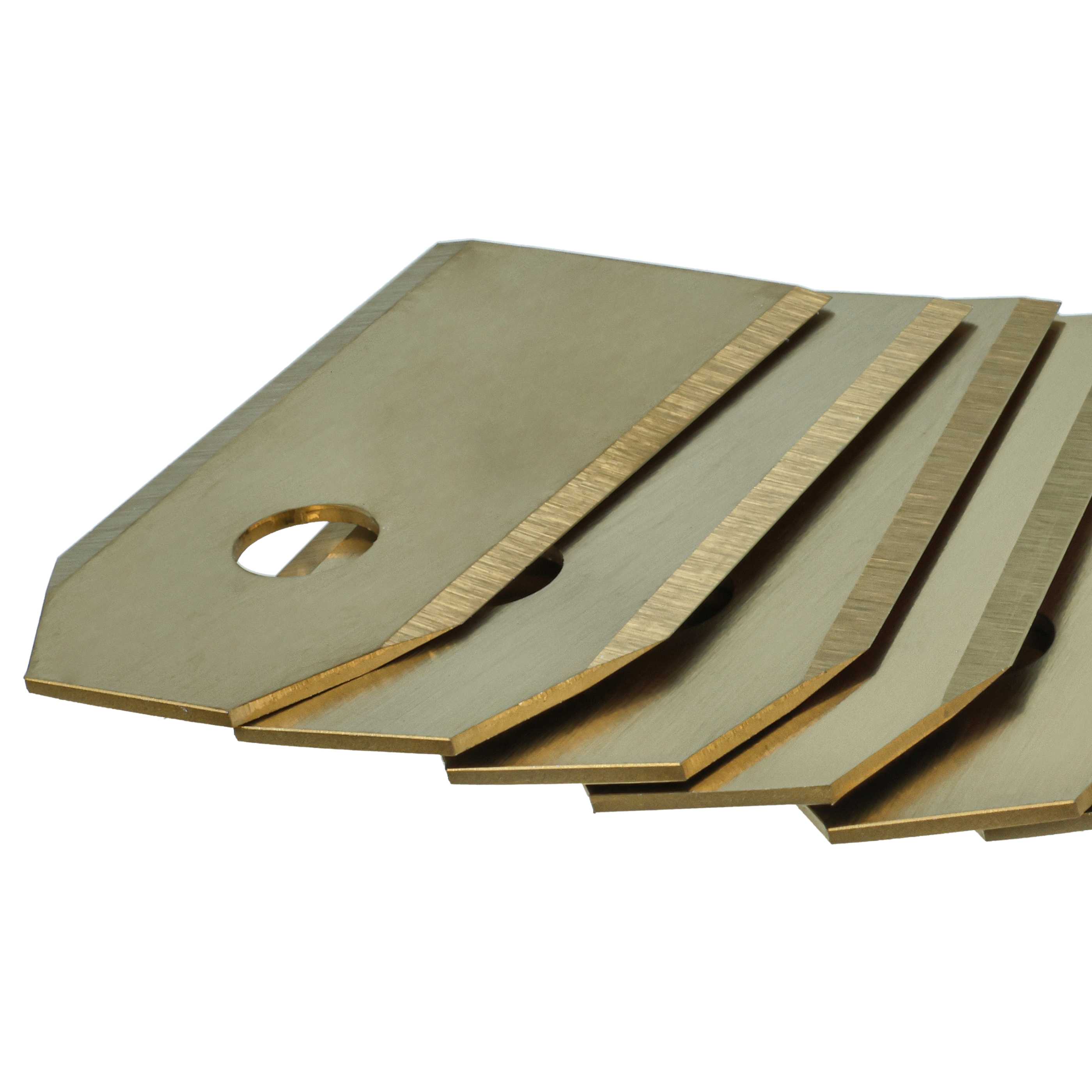 12x Exchange Blade replaces 505127801, 408720, 505127802 Cordless Lawnmower etc.titanium apatite, Silver
