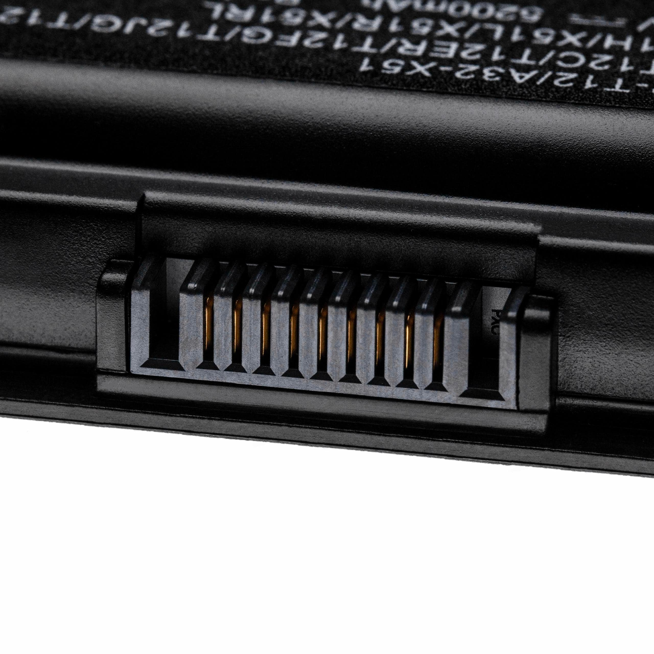 Batterie remplace Asus 70-NLF1B2000Y, 70-NLF1B2000Z pour ordinateur portable - 5200mAh 11,1V Li-polymère, noir