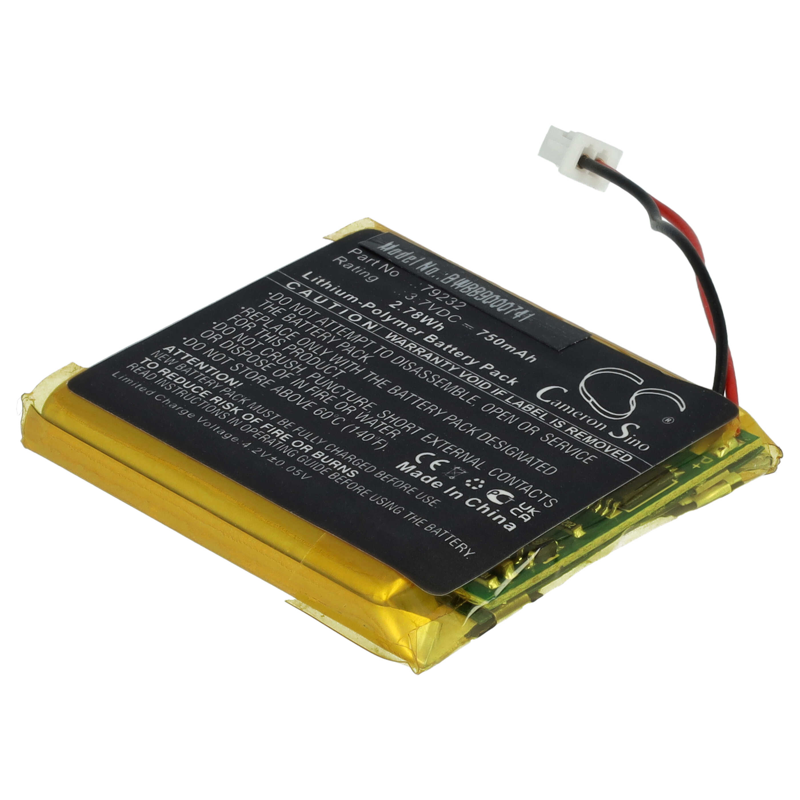 Akumulator do niani elektronicznej zamiennik Floureon 79232 - 750 mAh 3,7 V LiPo