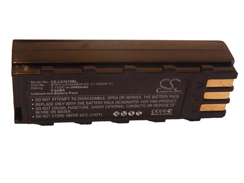 Batterie remplace Leuze 50120448 pour scanner de code-barre - 2600mAh 3,7V Li-ion