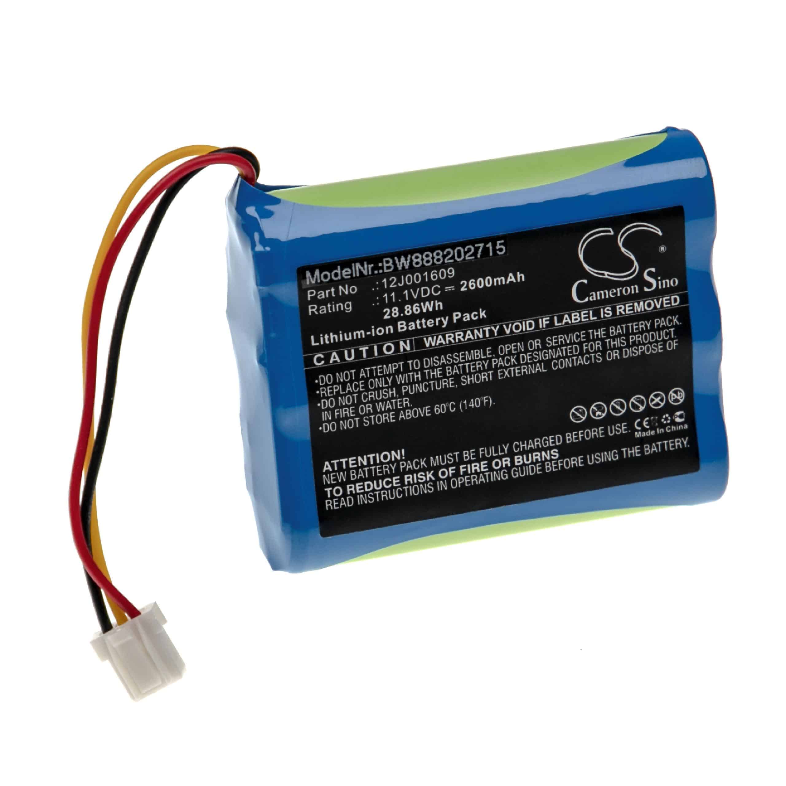 Battery Replacement for Moneual 12J001609 for - 2600mAh, 11.1V, Li-Ion