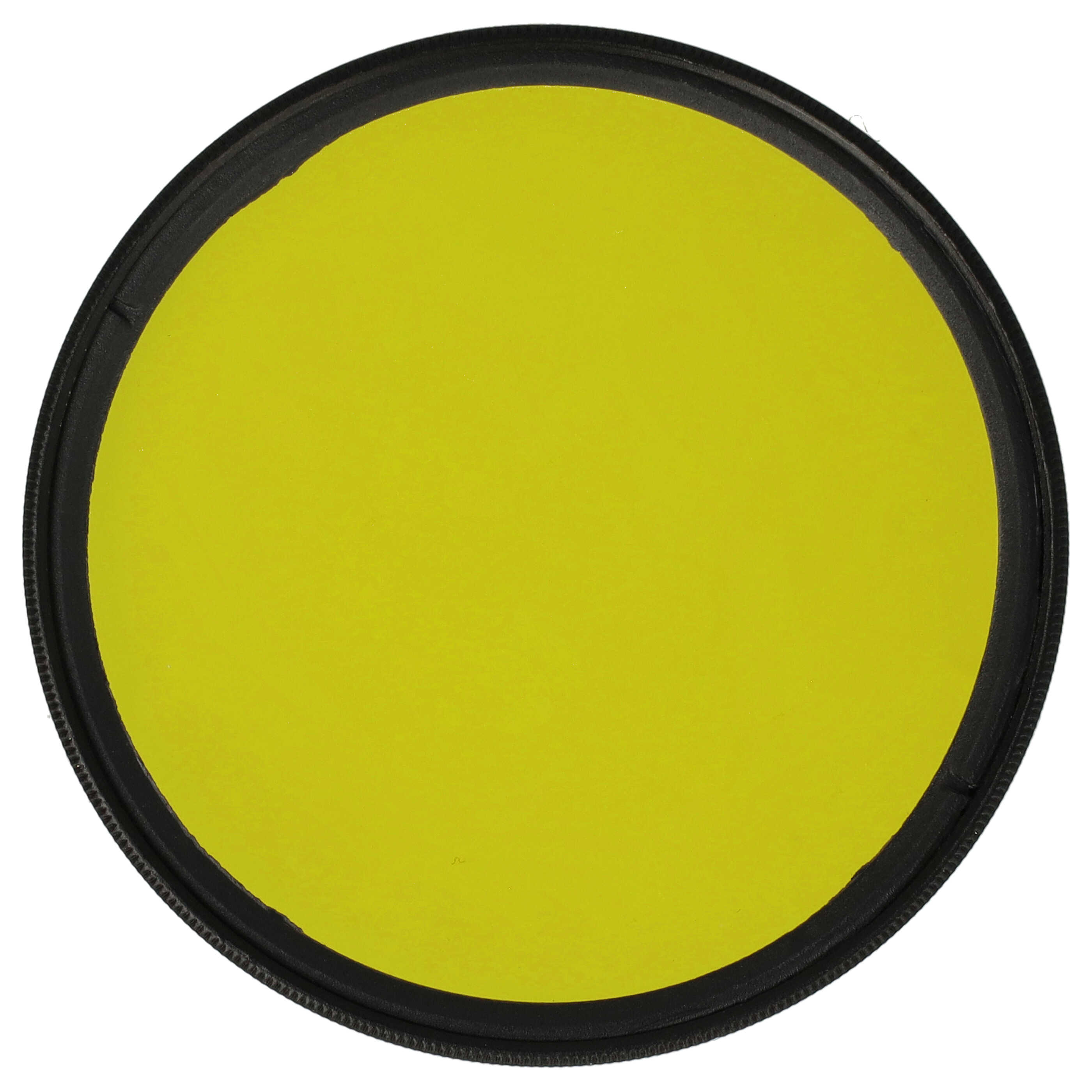 Coloured Filter, Yellow suitable for Camera Lenses with 62 mm Filter Thread - Yellow Filter
