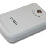 Powerbank für Smartphone, Handy, Tablet, Digi-Cam, GPS und Outdoor Geräte – Von VHBW in Schwarz oder Weiß mit 10400mAh